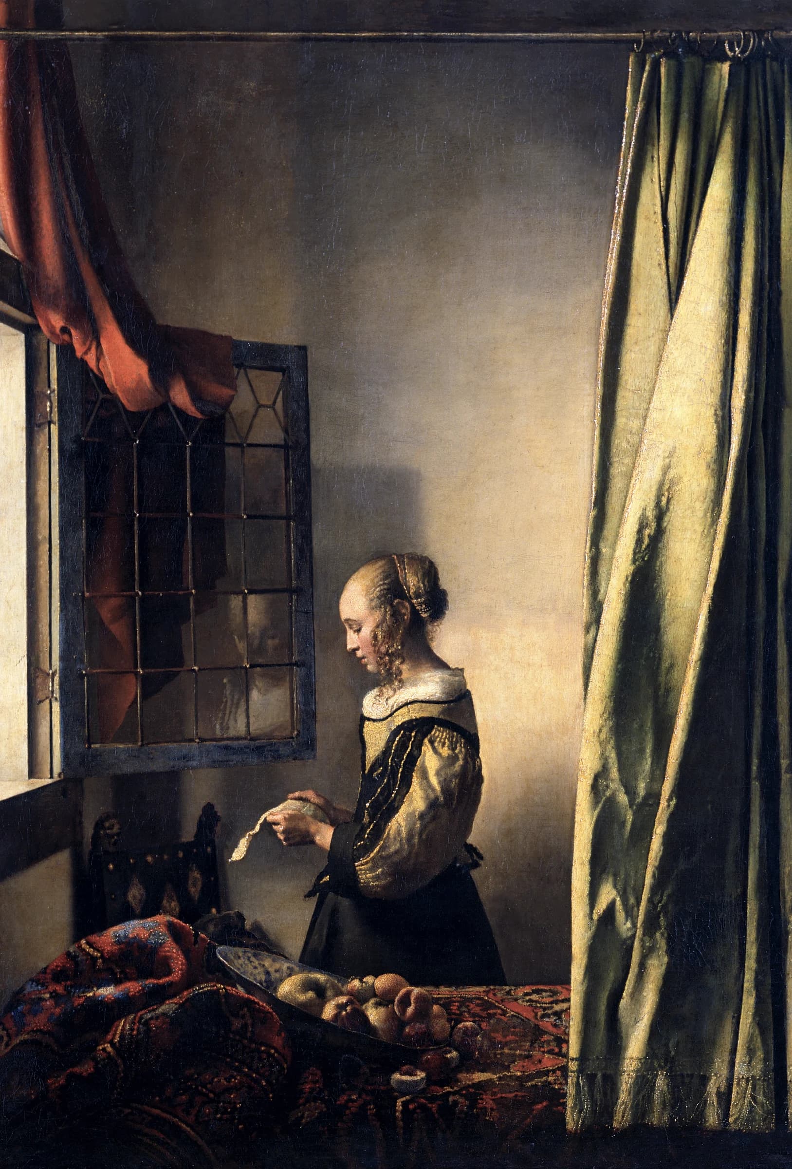 Brieflezend meisje bij het venster – Johannes Vermeer