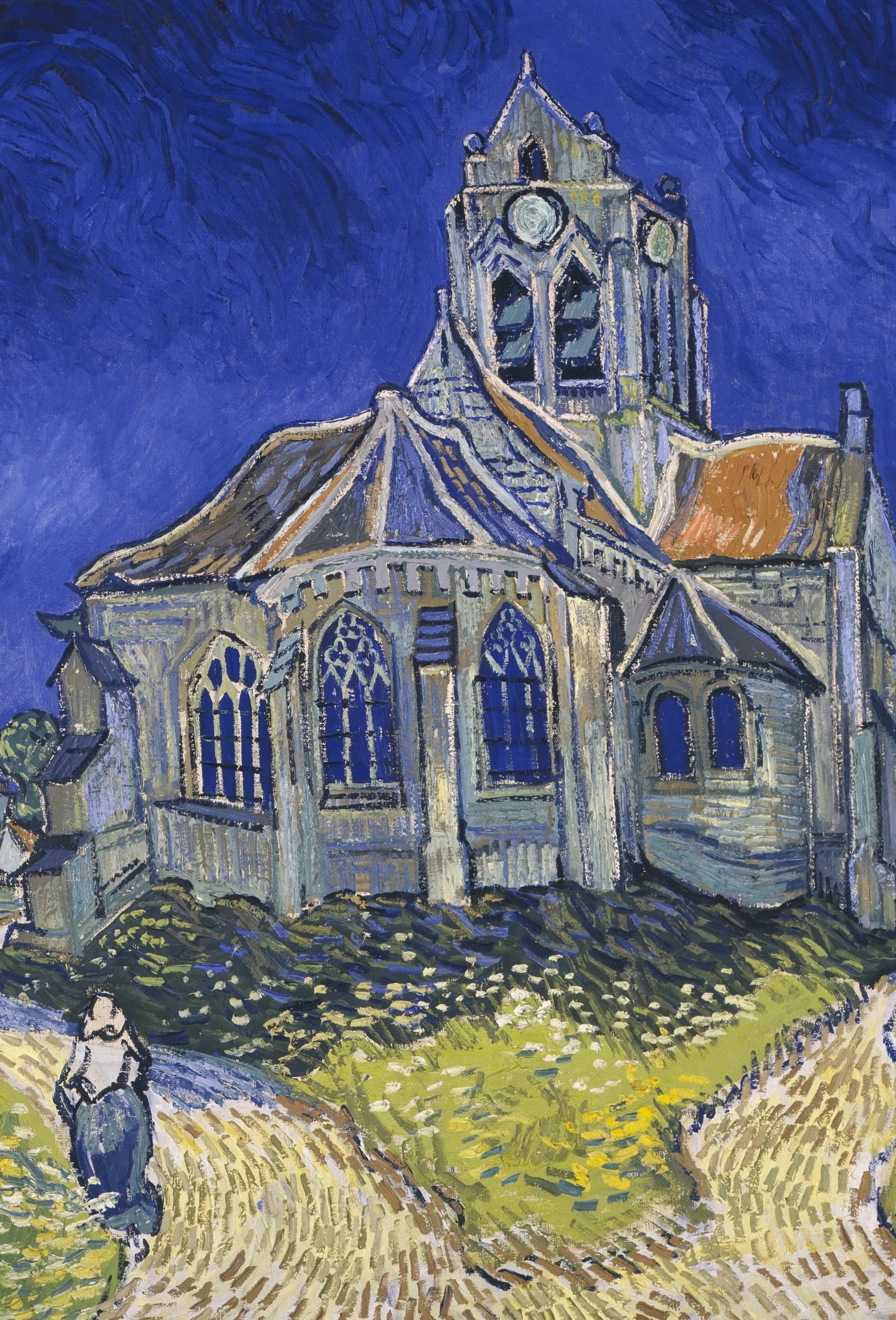 De kerk bij Auvers (Frankrijk) – Vincent van Gogh