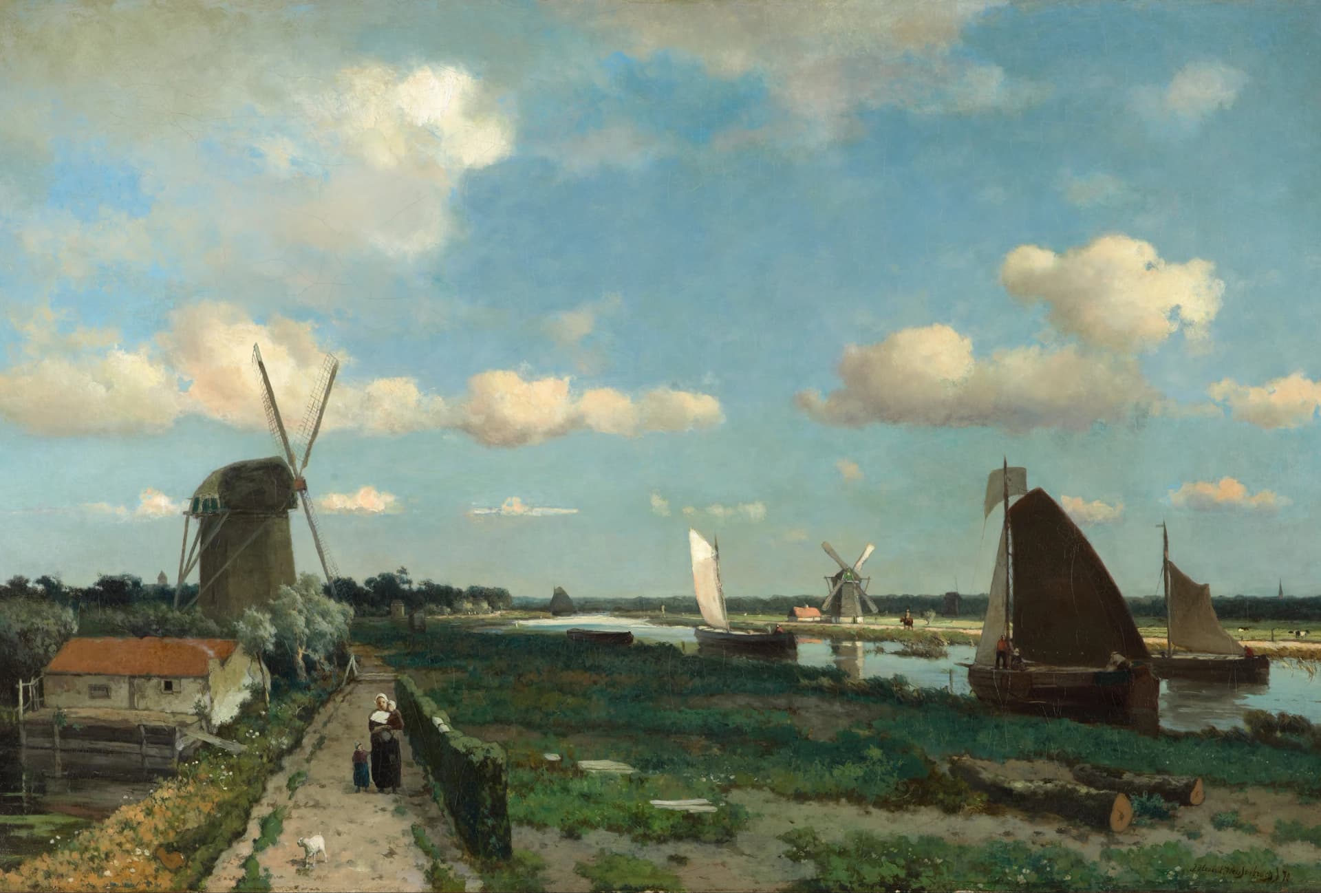 De Trekvliet – Johan Hendrik Weissenbruch