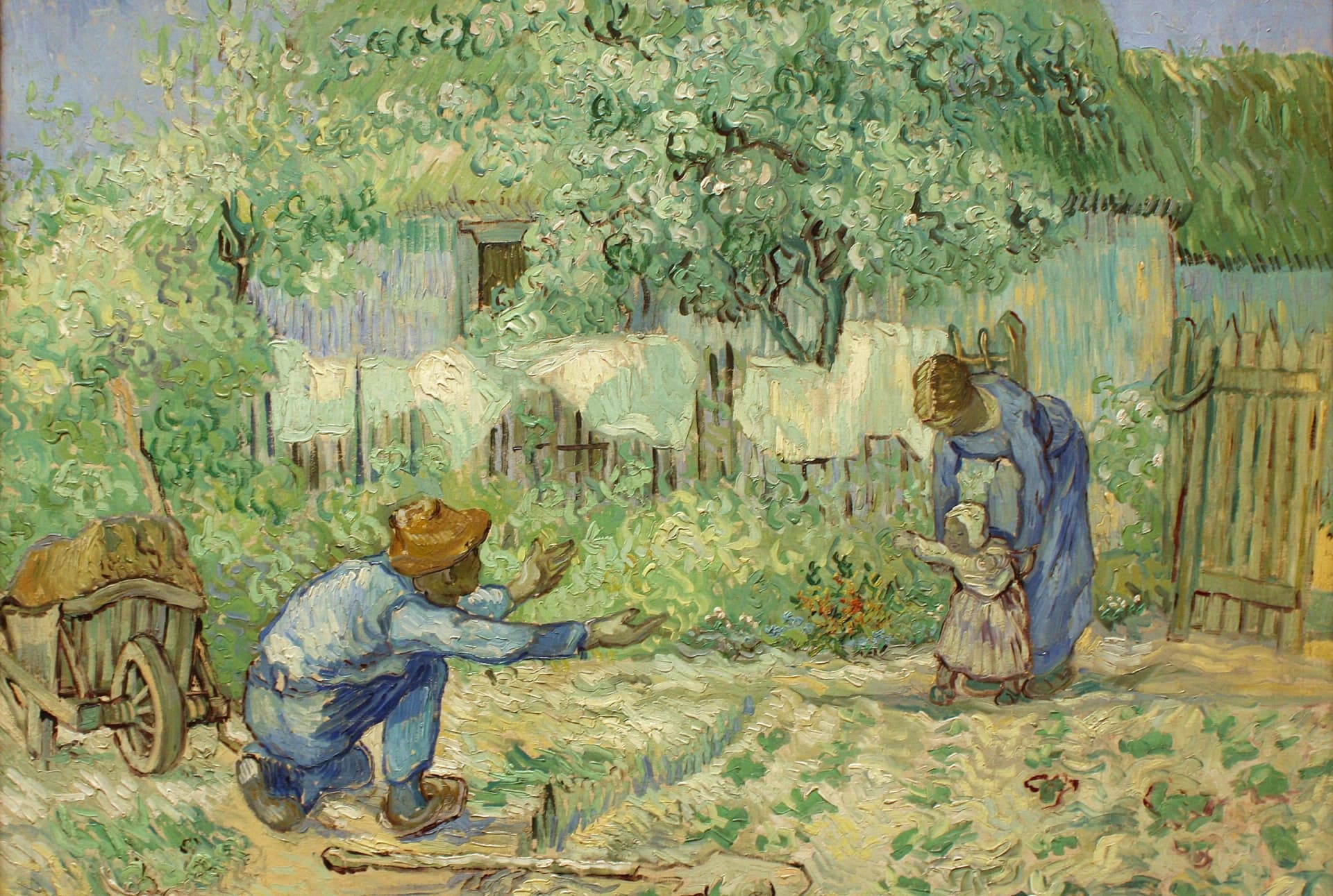 First Steps, after Millet – Vincent van Gogh