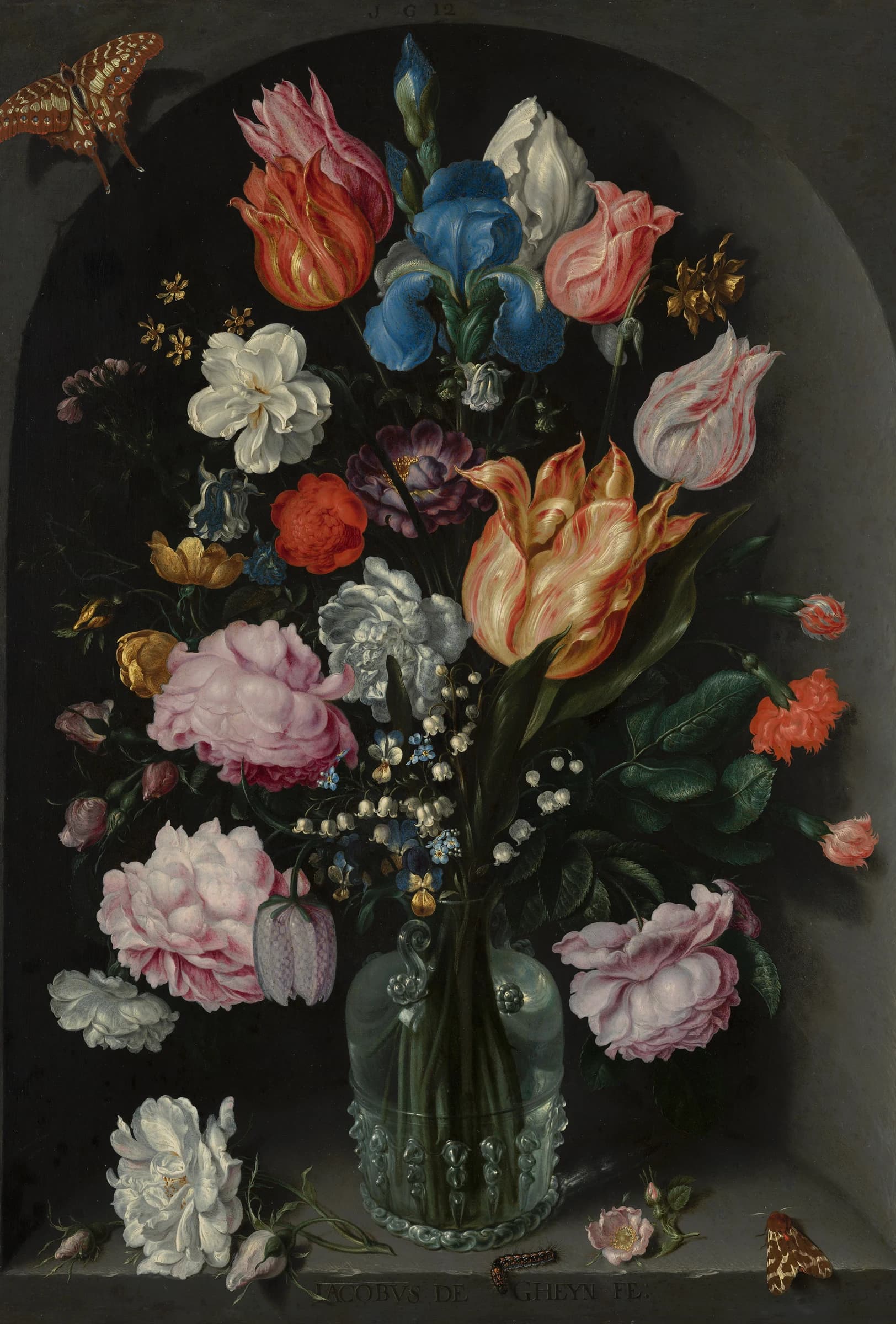 Bloemen in een glazen kolf – Jacob de Gheyn II