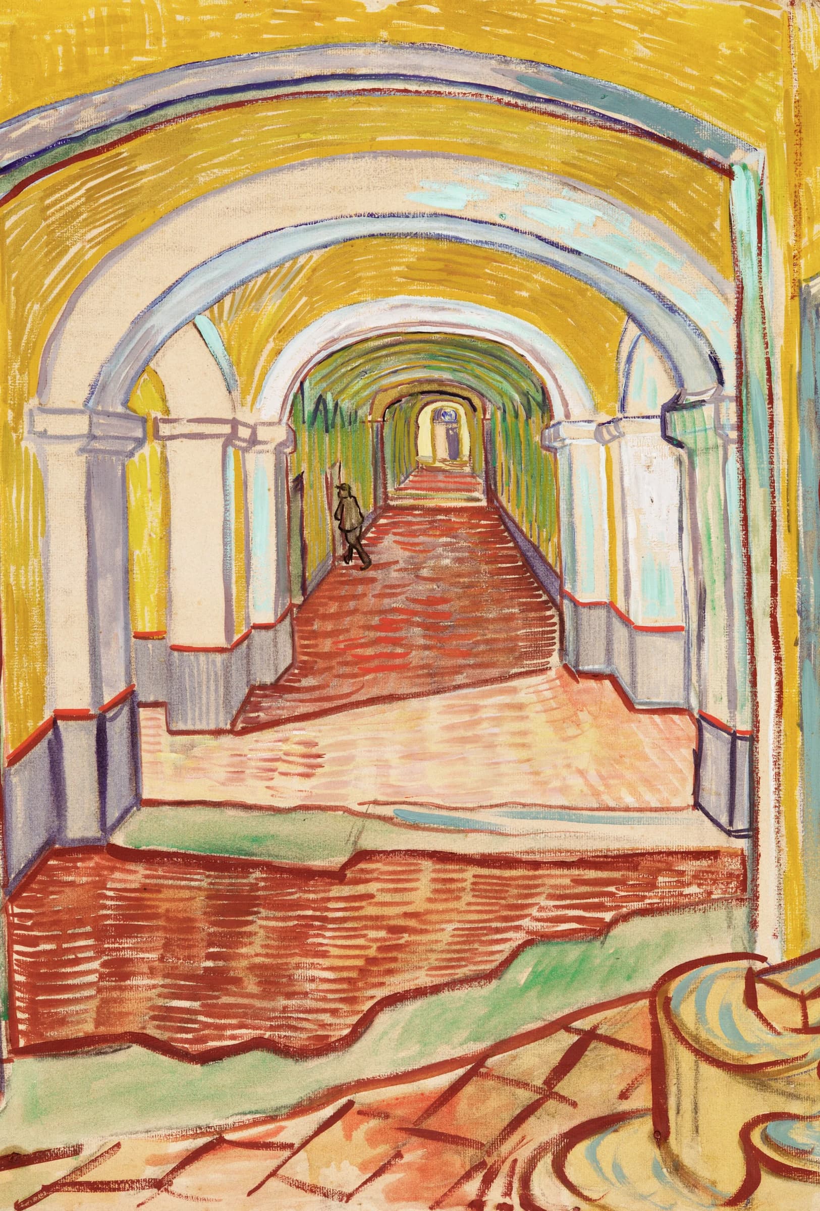 Gang in het Asiel – Vincent van Gogh