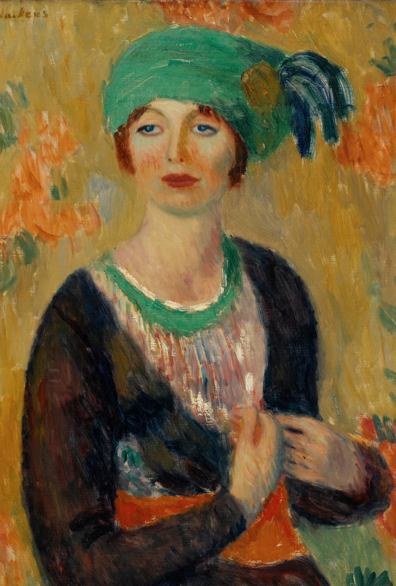 Meisje met groene tulband