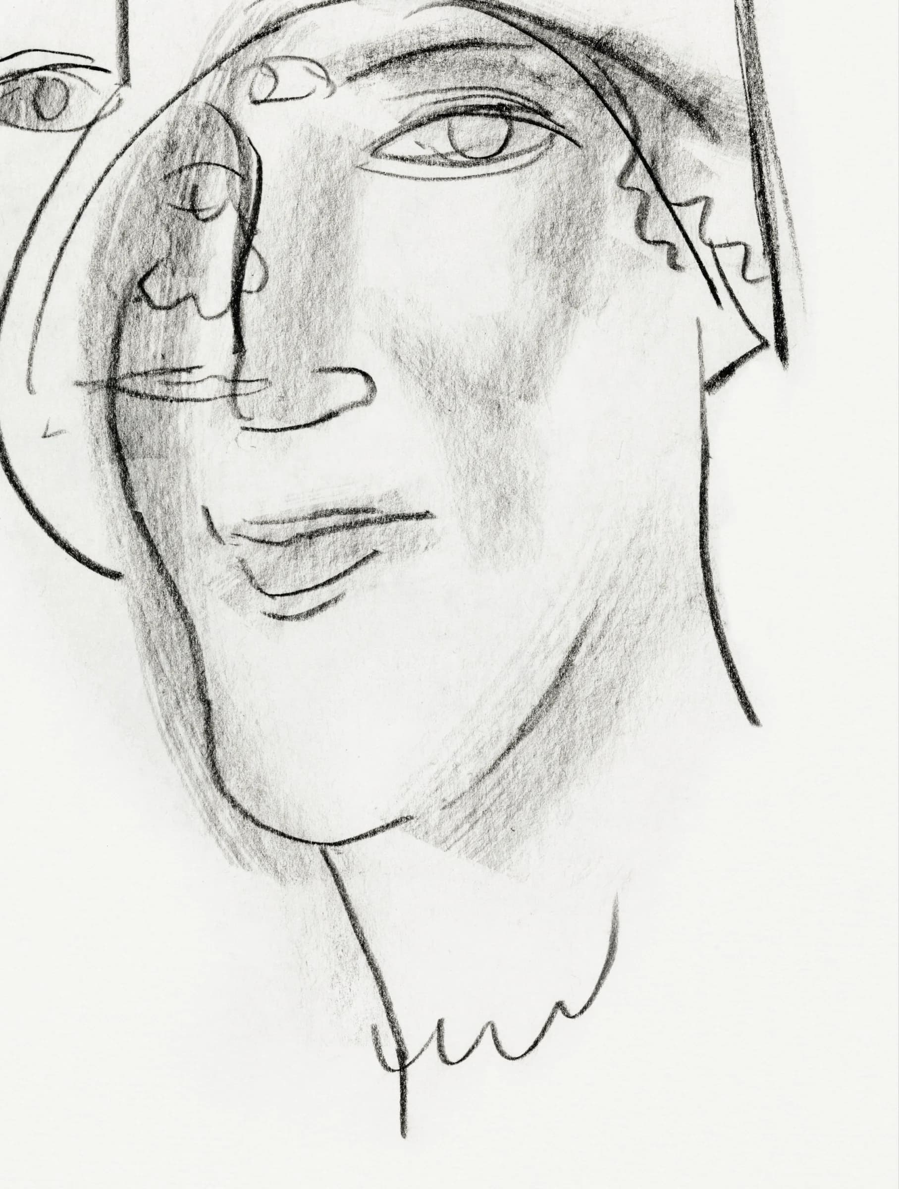 Hoofd en gezicht van een vrouw – Leo Gestel