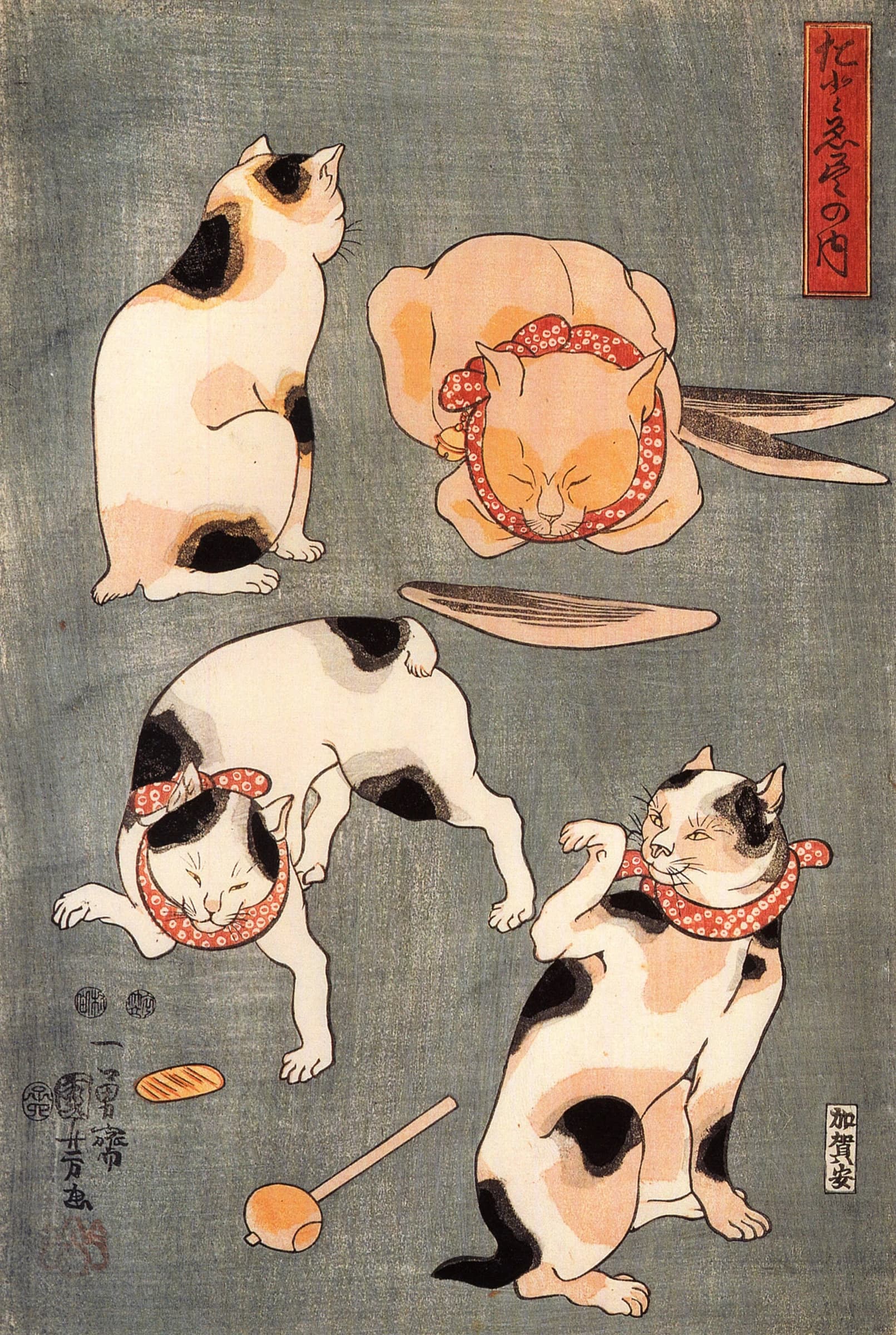 Japanse Katten – Utagawa Kuniyoshi
