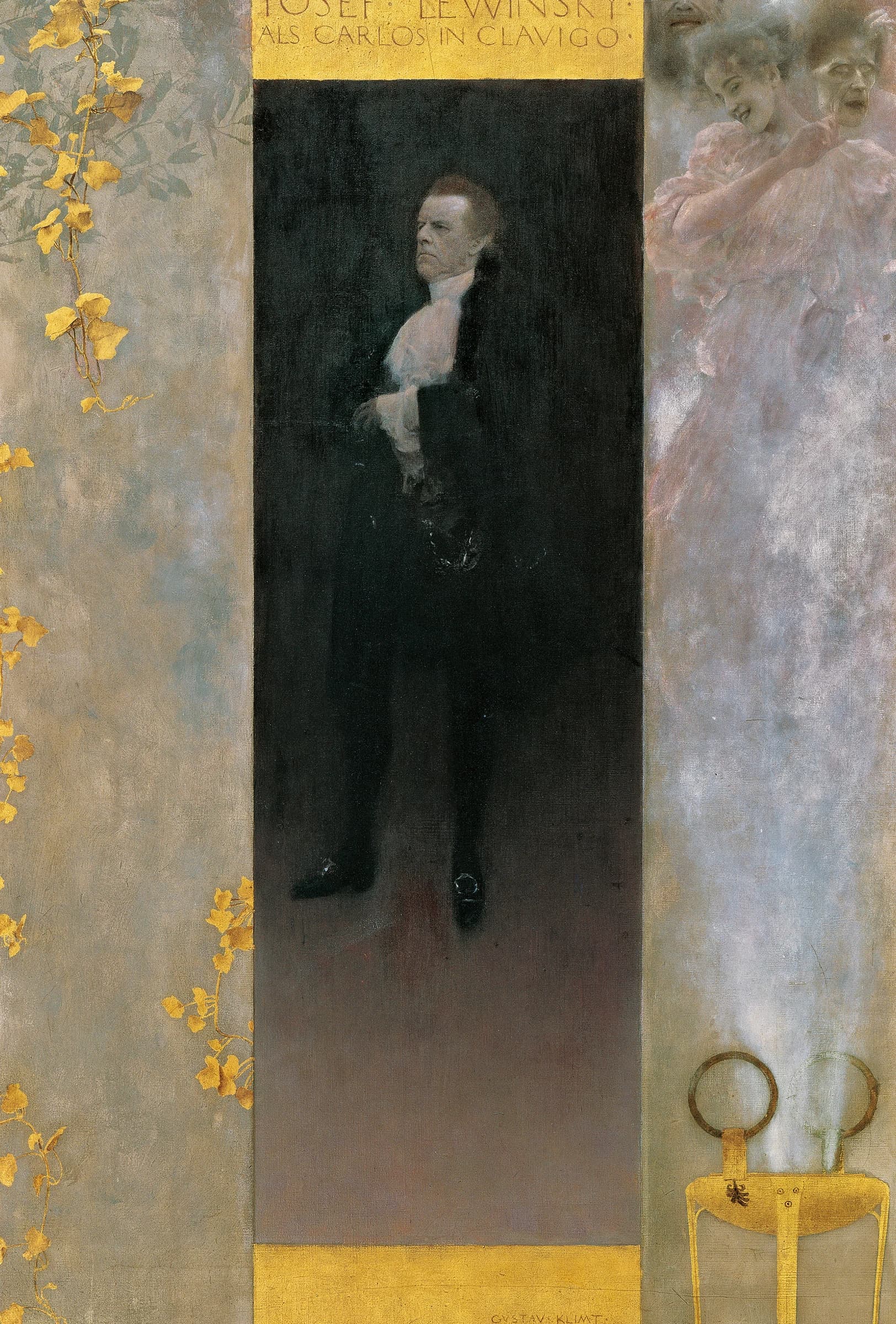 Josef Lewinsky als Carlos in Clavigo – Gustav Klimt