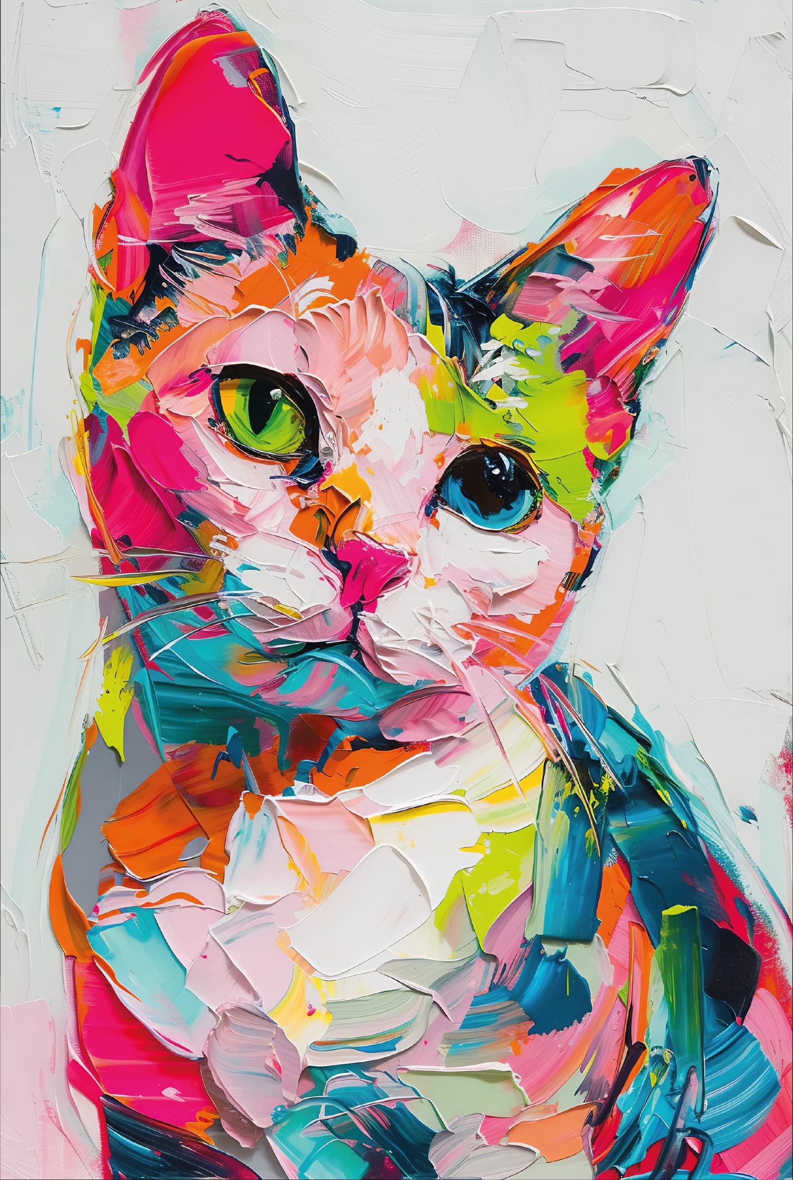 Kleurrijke Kat