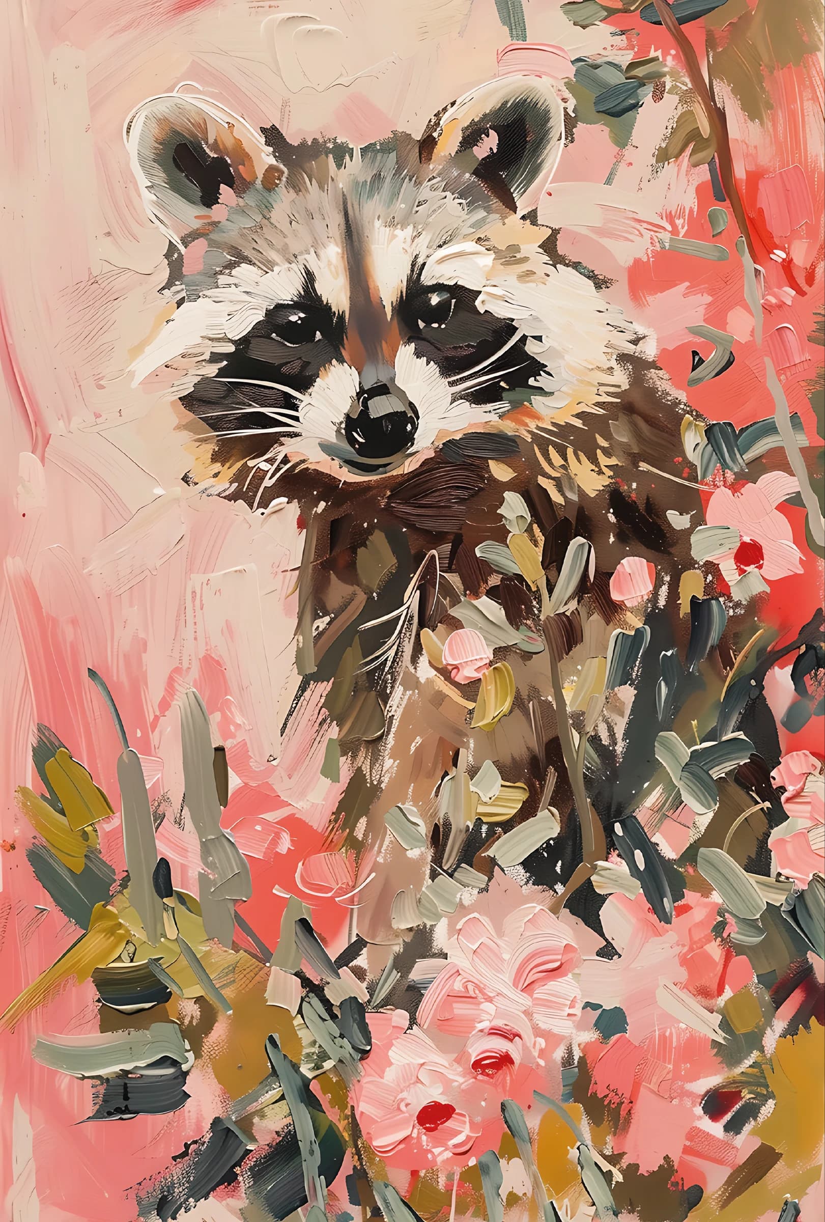 Kleurrijke Racoon