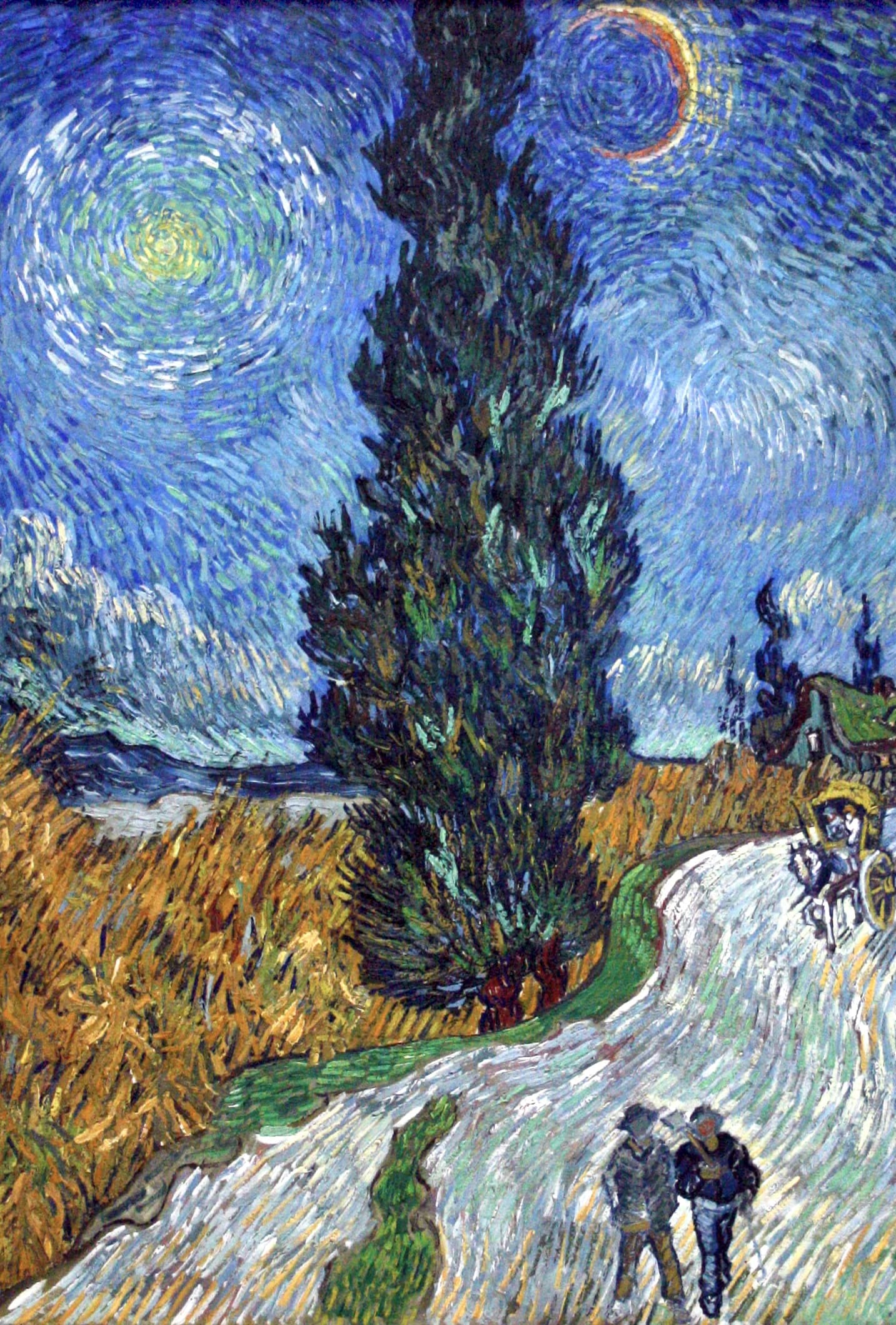 Landweg in de Provence bij nacht – Vincent van Gogh