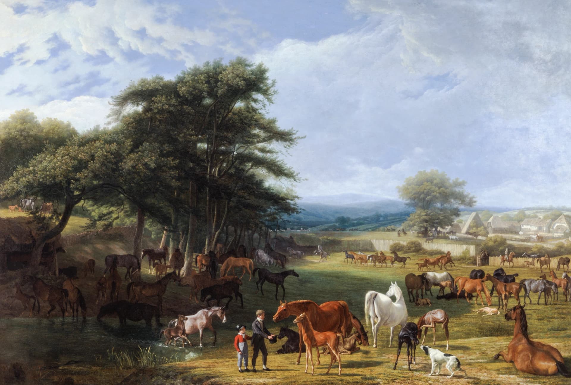 Lord Rivers Stud Farm – Jacques-Laurent Agasse