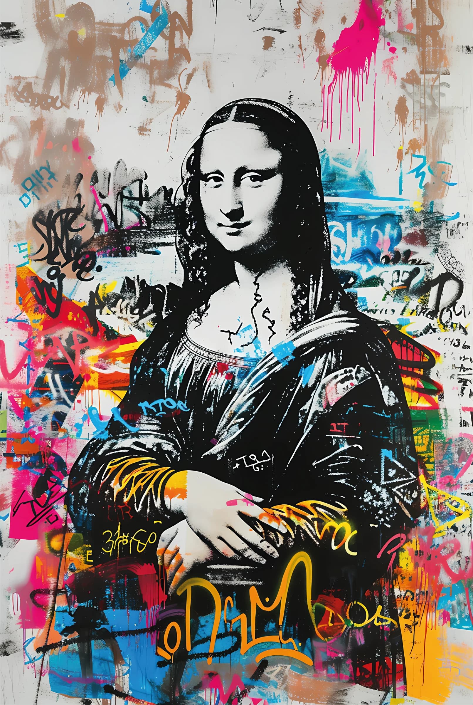 Mona Lisa Graffiti