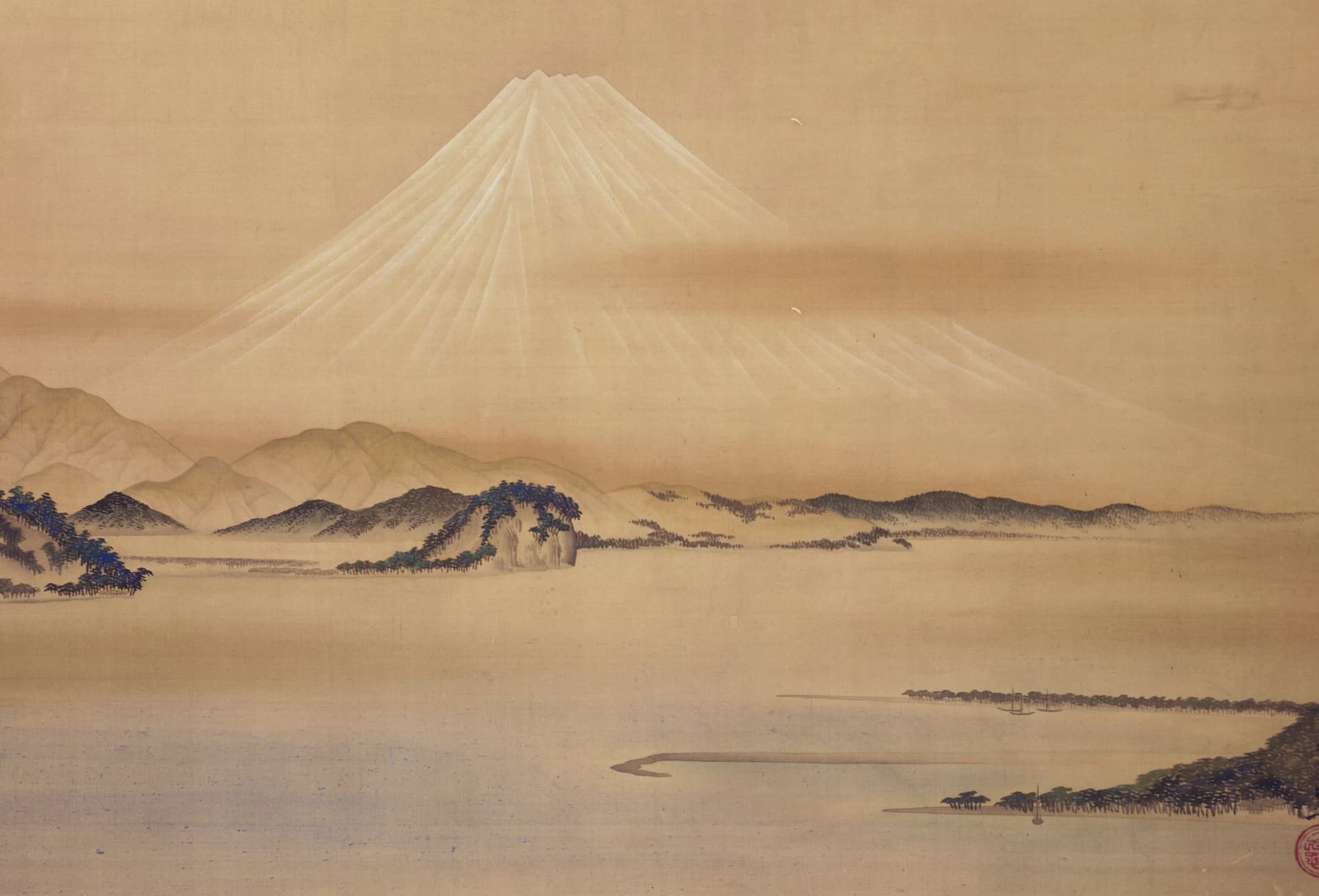 De Fuji en de dennen bij Miho – Suzuki Kiitsu