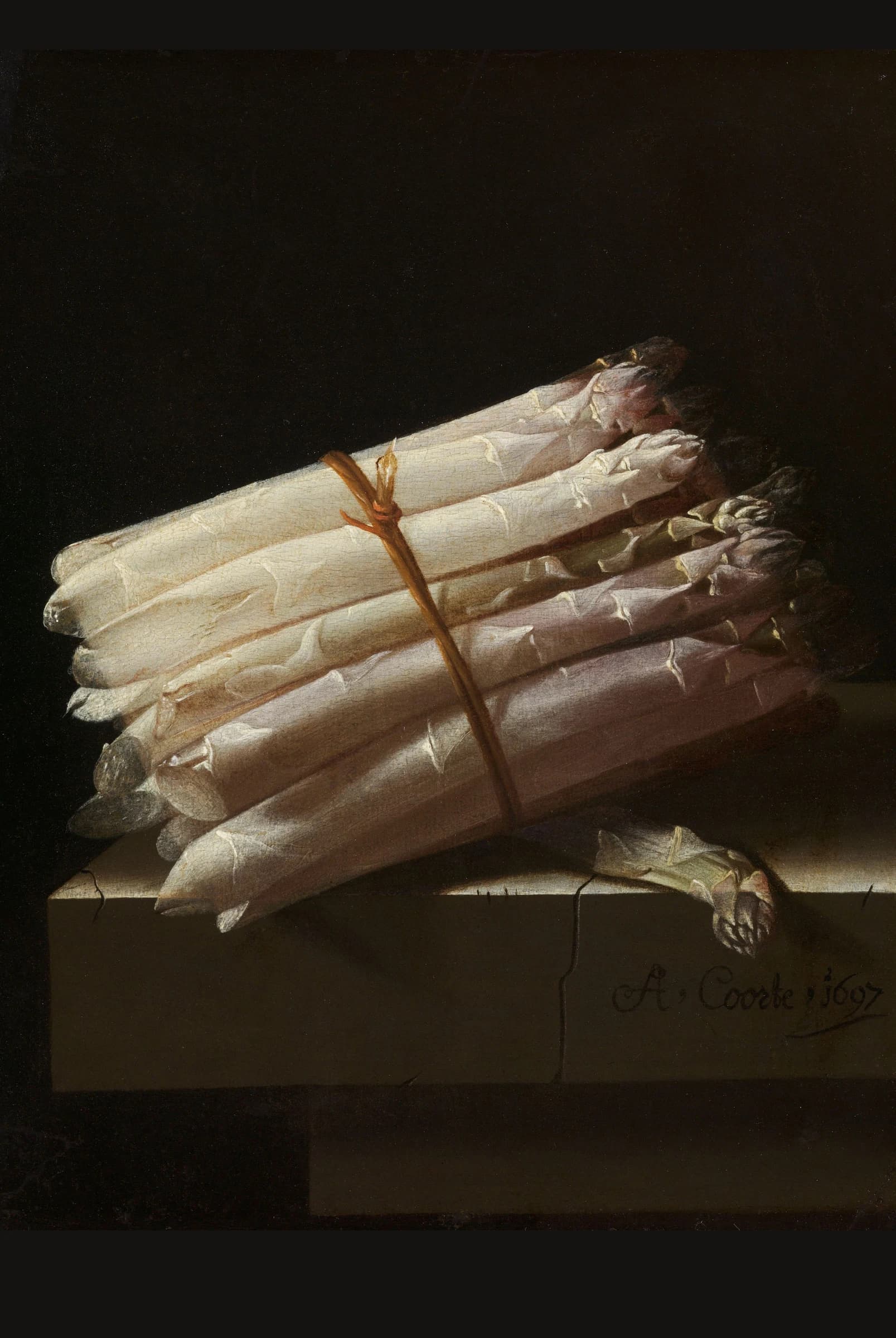 Stilleven met asperges – Adriaen Coorte