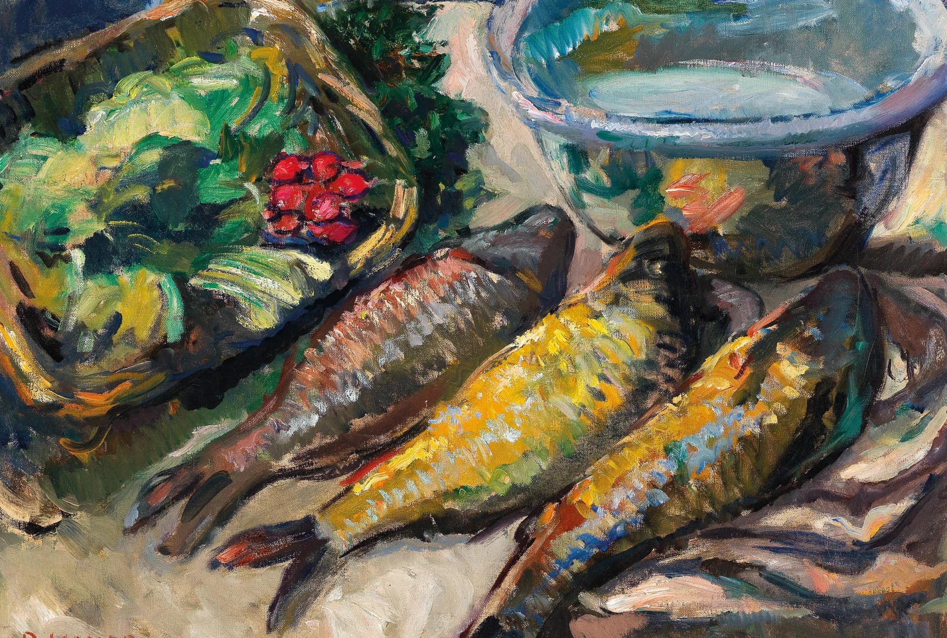 Stilleven met Drie Vissen – Broncia Koller-Pinell