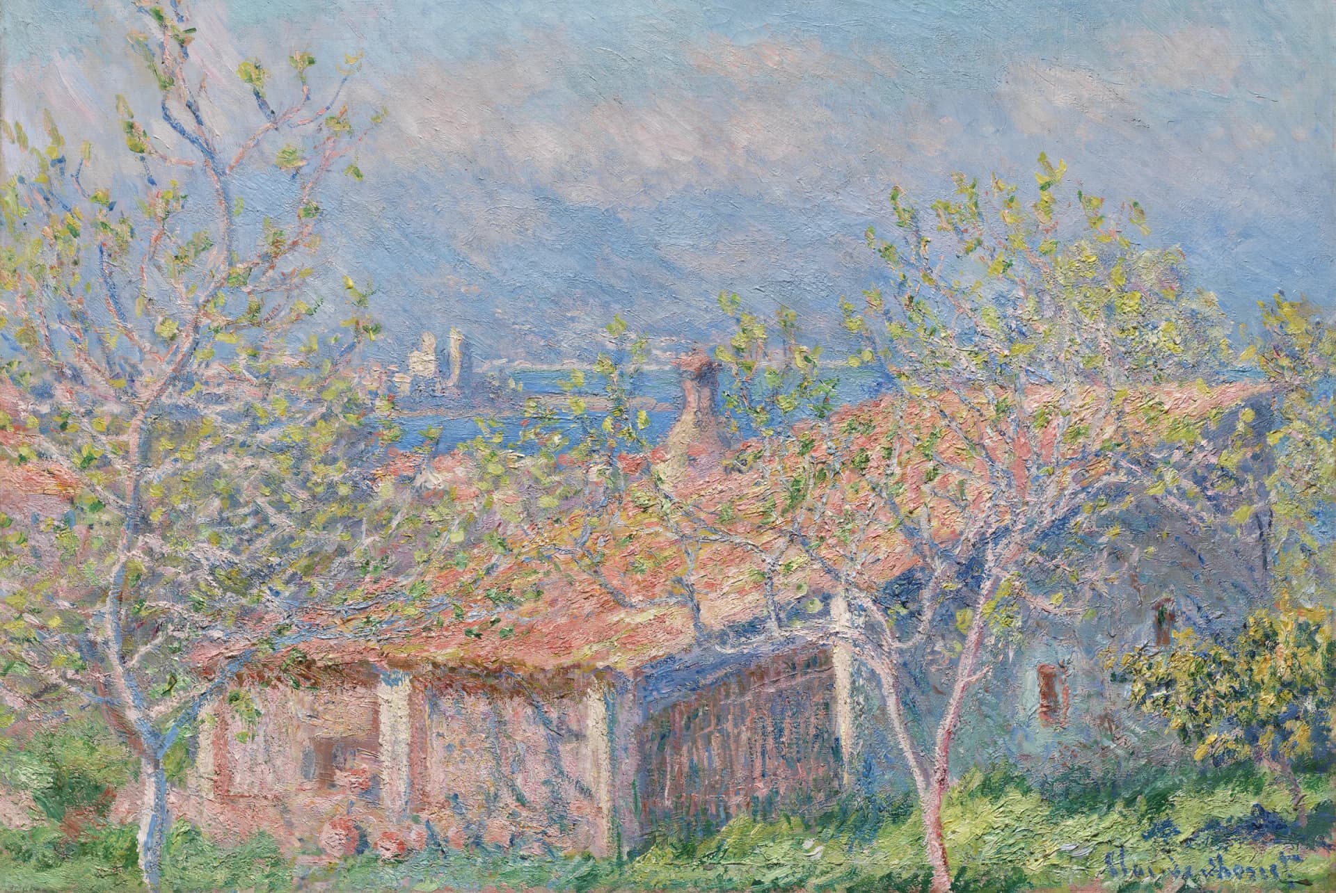 Tuinmanshuis bij Antibes, Claude Monet