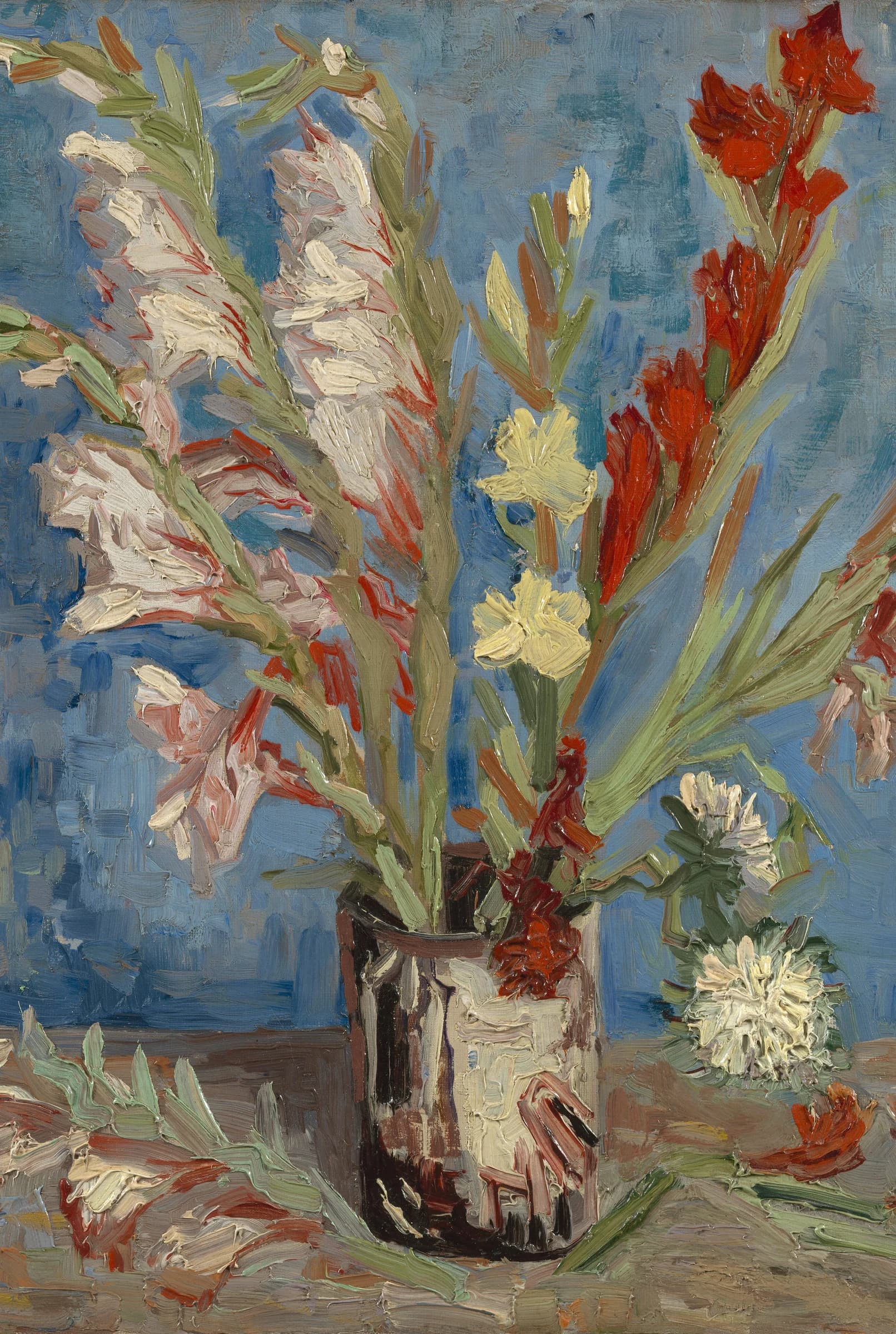 Vaas met gladiolen – Vincent van Gogh