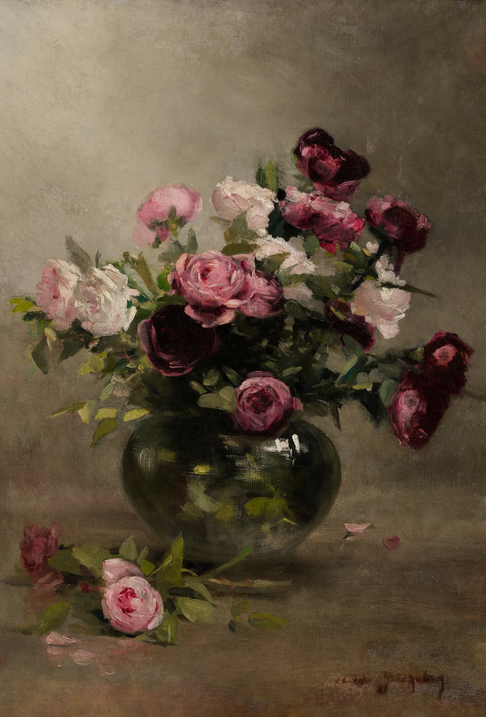 Vaas met rozen – Édouard Manet