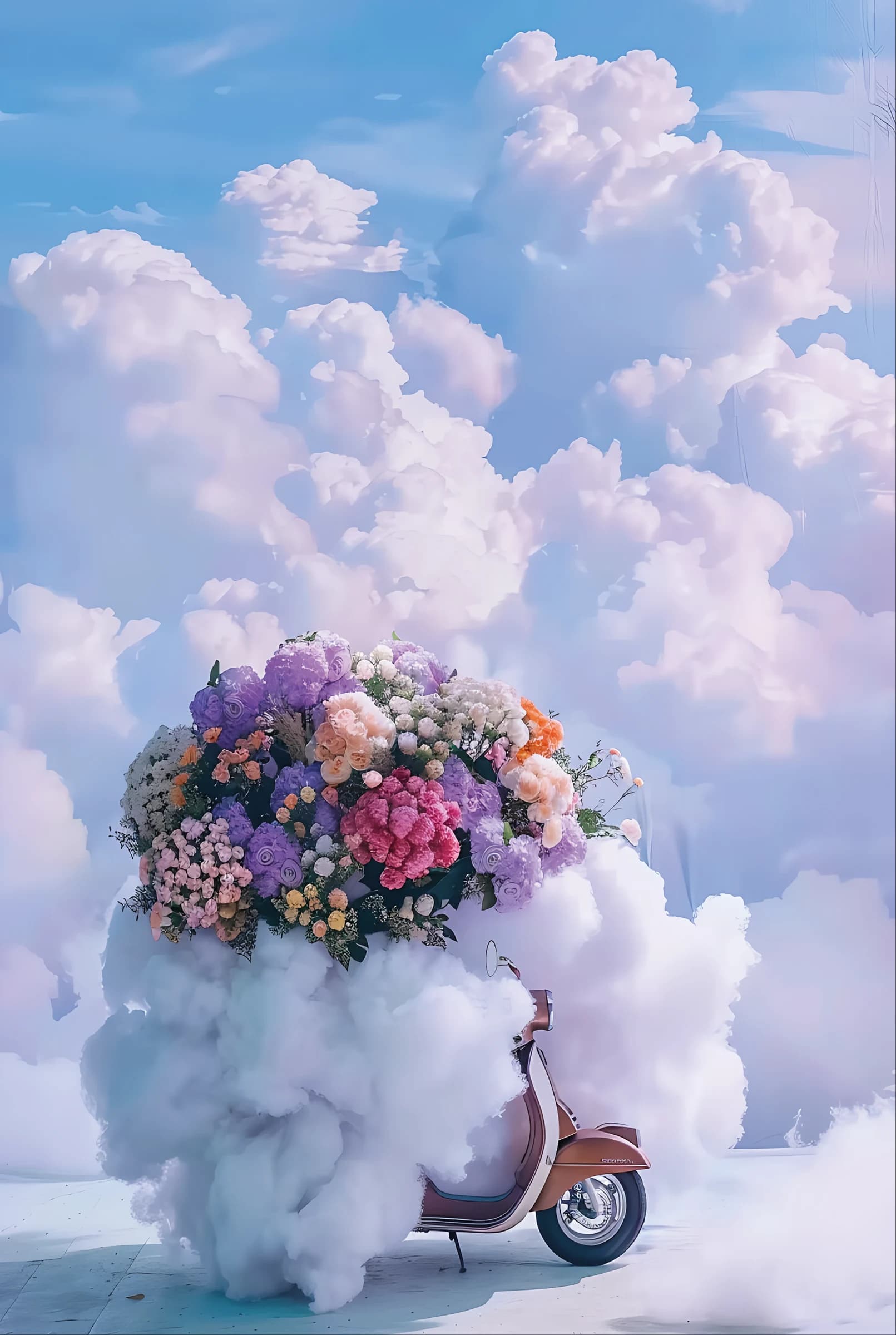 Vespa in de Wolken