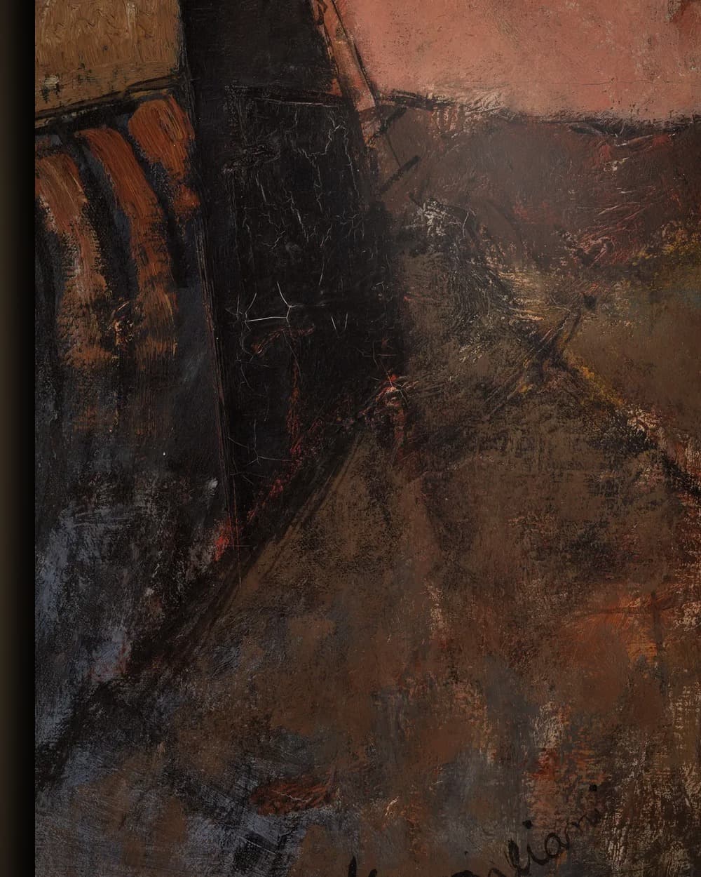 Materiaal en afwerking van Portret van Béatrice Hastings in het wisselframe