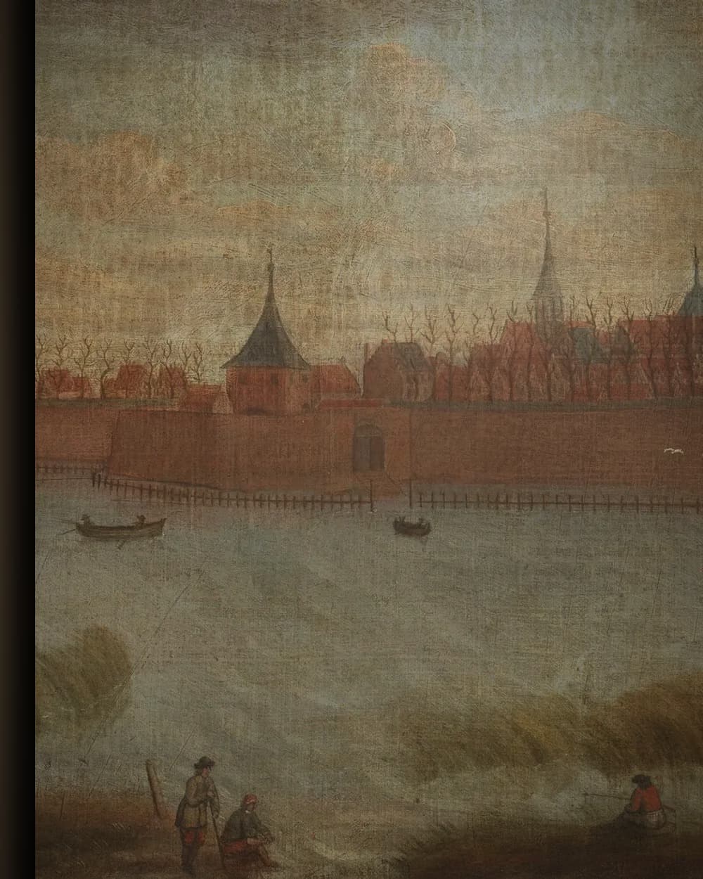 Materiaal en afwerking van Gezicht op de stad Heusden in het wisselframe