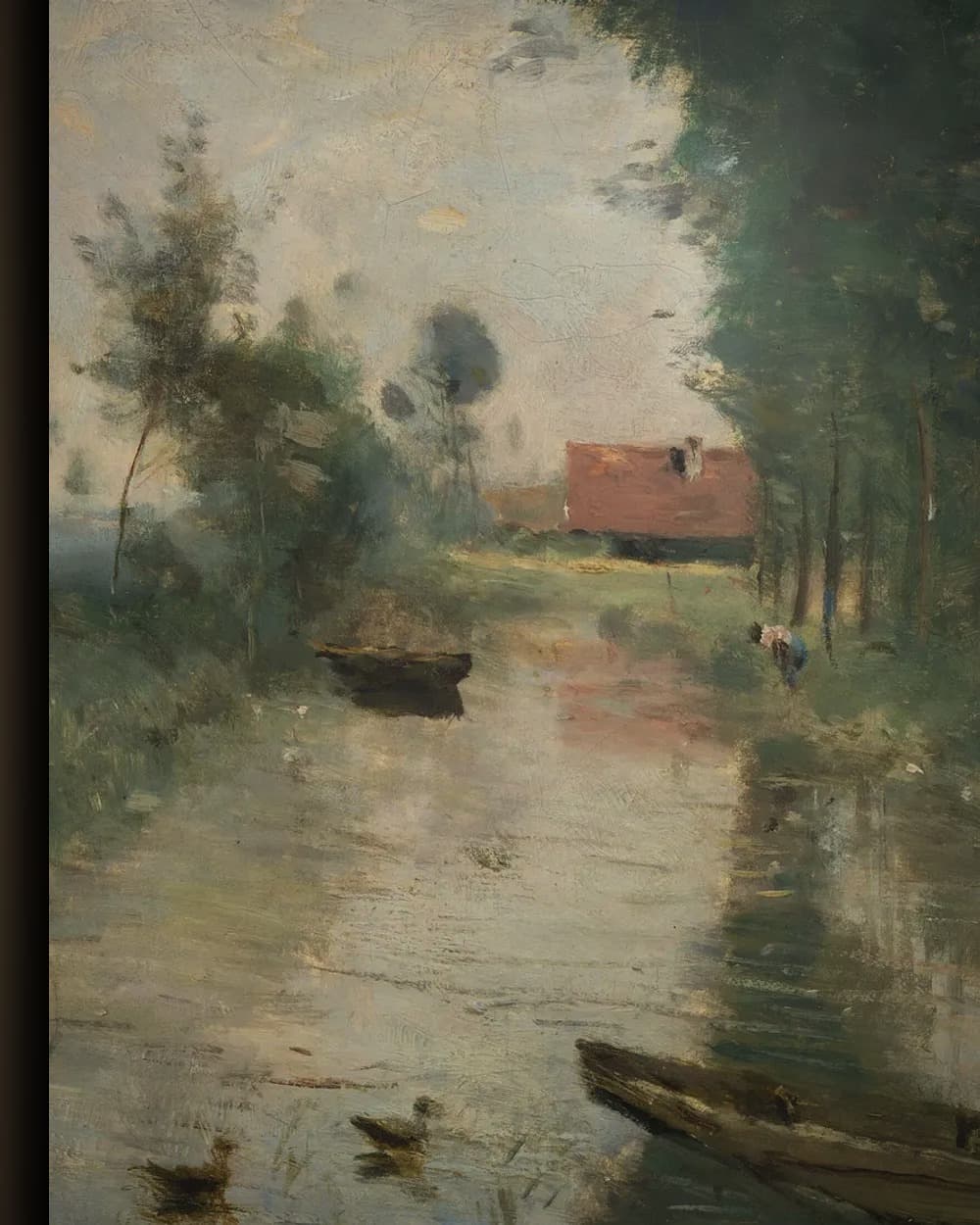 Materiaal en afwerking van Dorpsgezicht aan het kanaal in het wisselframe