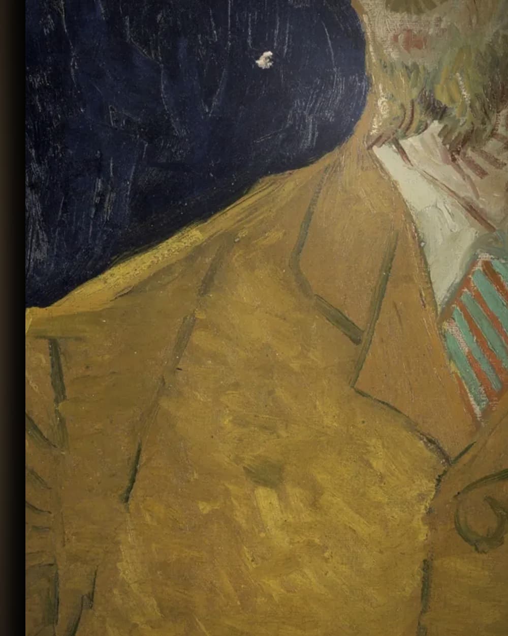 Materiaal en afwerking van Portret van Eugène Boch in het wisselframe