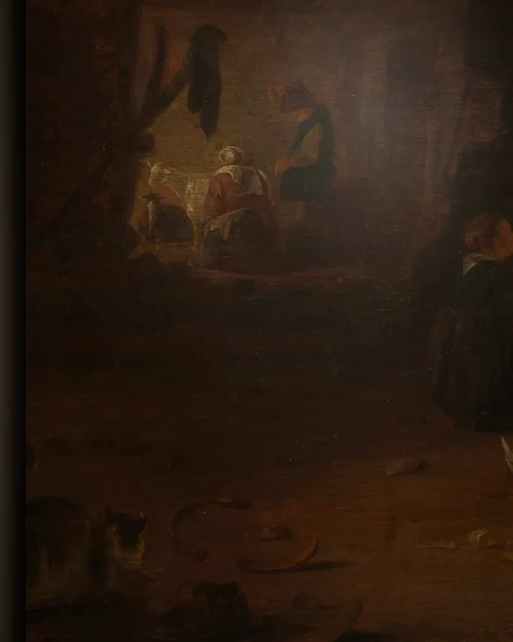 Materiaal en afwerking van Interieur van een schuur in het wisselframe