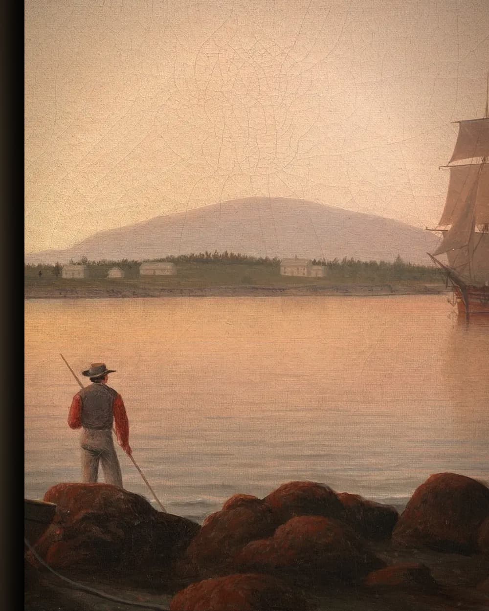Materiaal en afwerking van Owl's Head, Penobscot Bay, Maine in het wisselframe