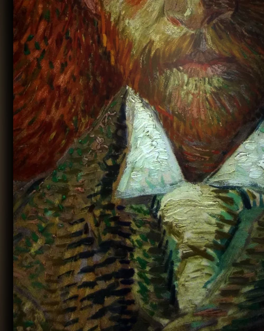 Materiaal en afwerking van Portret van Alexander Reid in het wisselframe