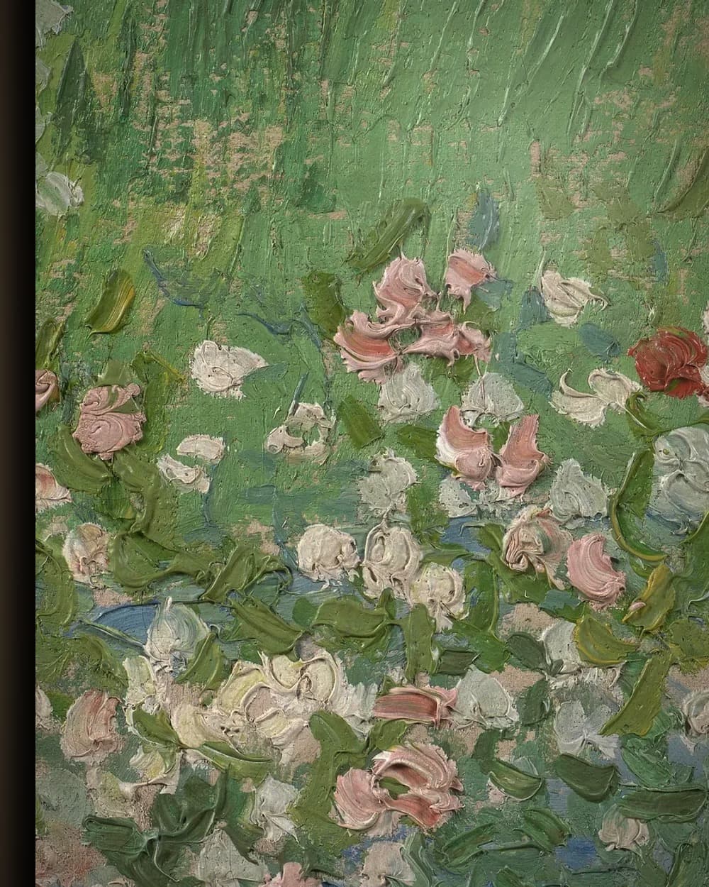 Materiaal en afwerking van De tuin van Daubigny in het wisselframe