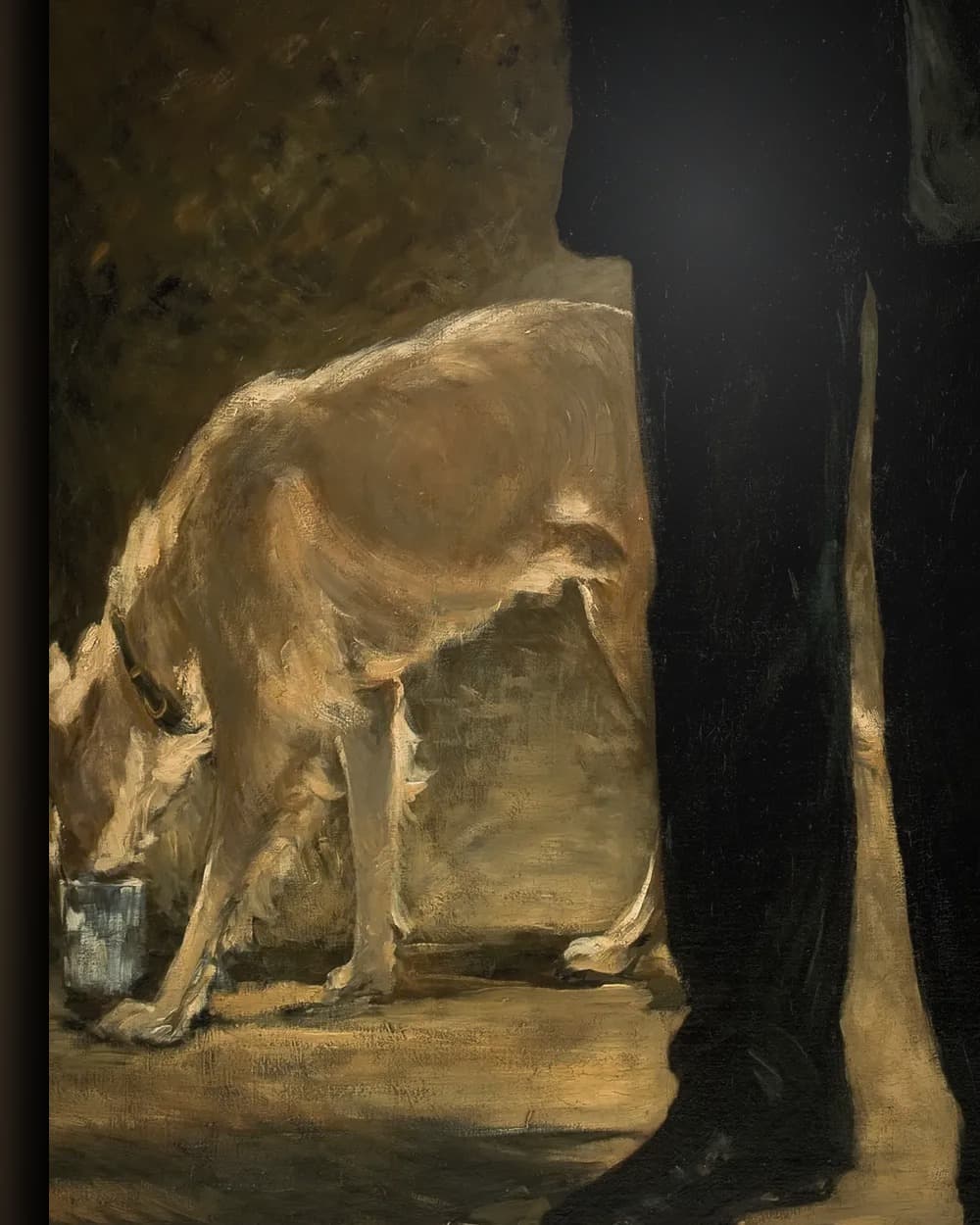 Materiaal en afwerking van De kunstenaar (portret van Marcellin Desboutin) in het wisselframe