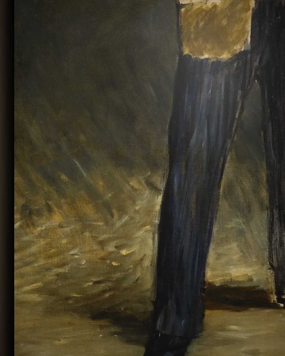 Materiaal en afwerking van Zelfportret met hoed in het wisselframe