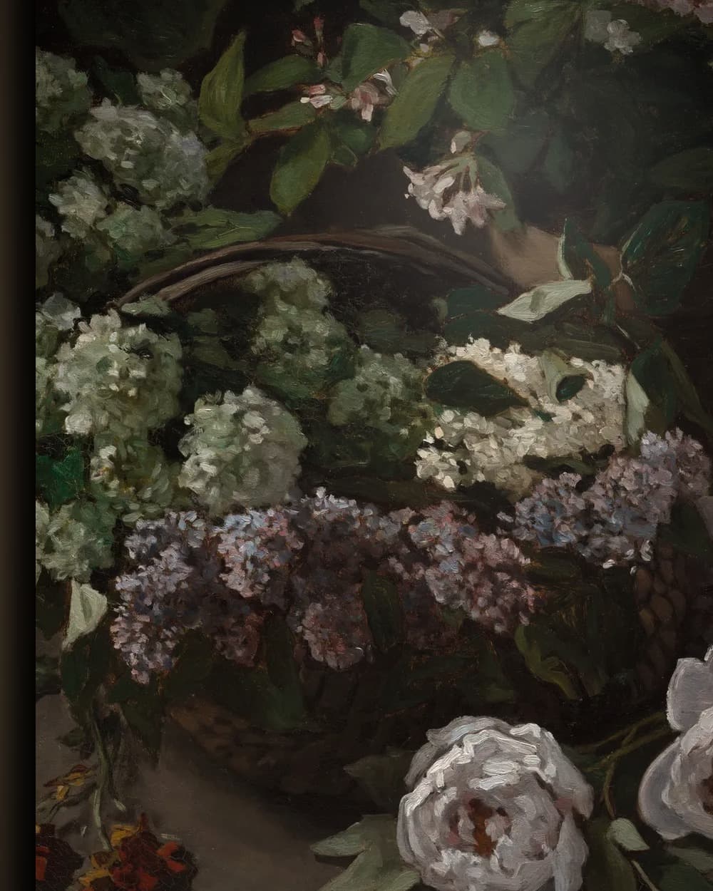 Materiaal en afwerking van Voorjaarsbloemen in het wisselframe