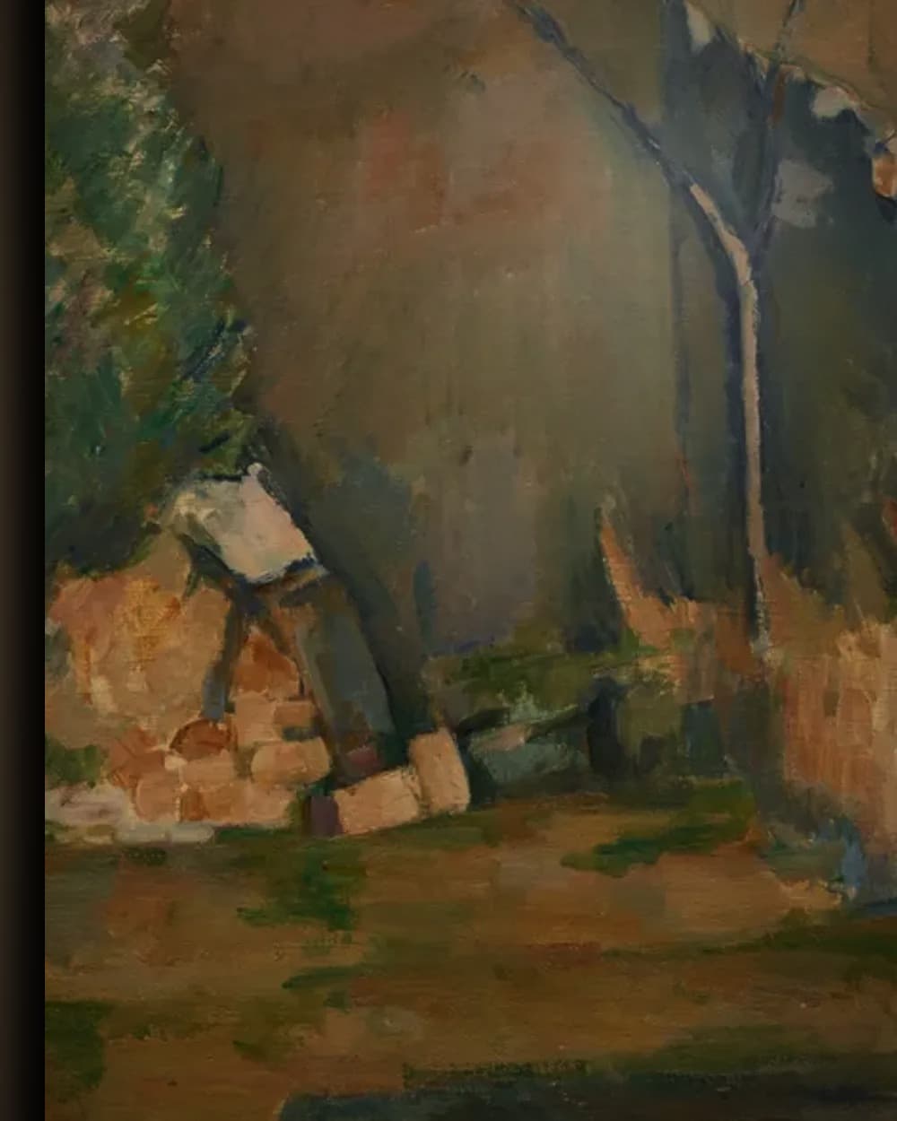 Materiaal en afwerking van Verlaten huis bij Aix-en-Provence in het wisselframe
