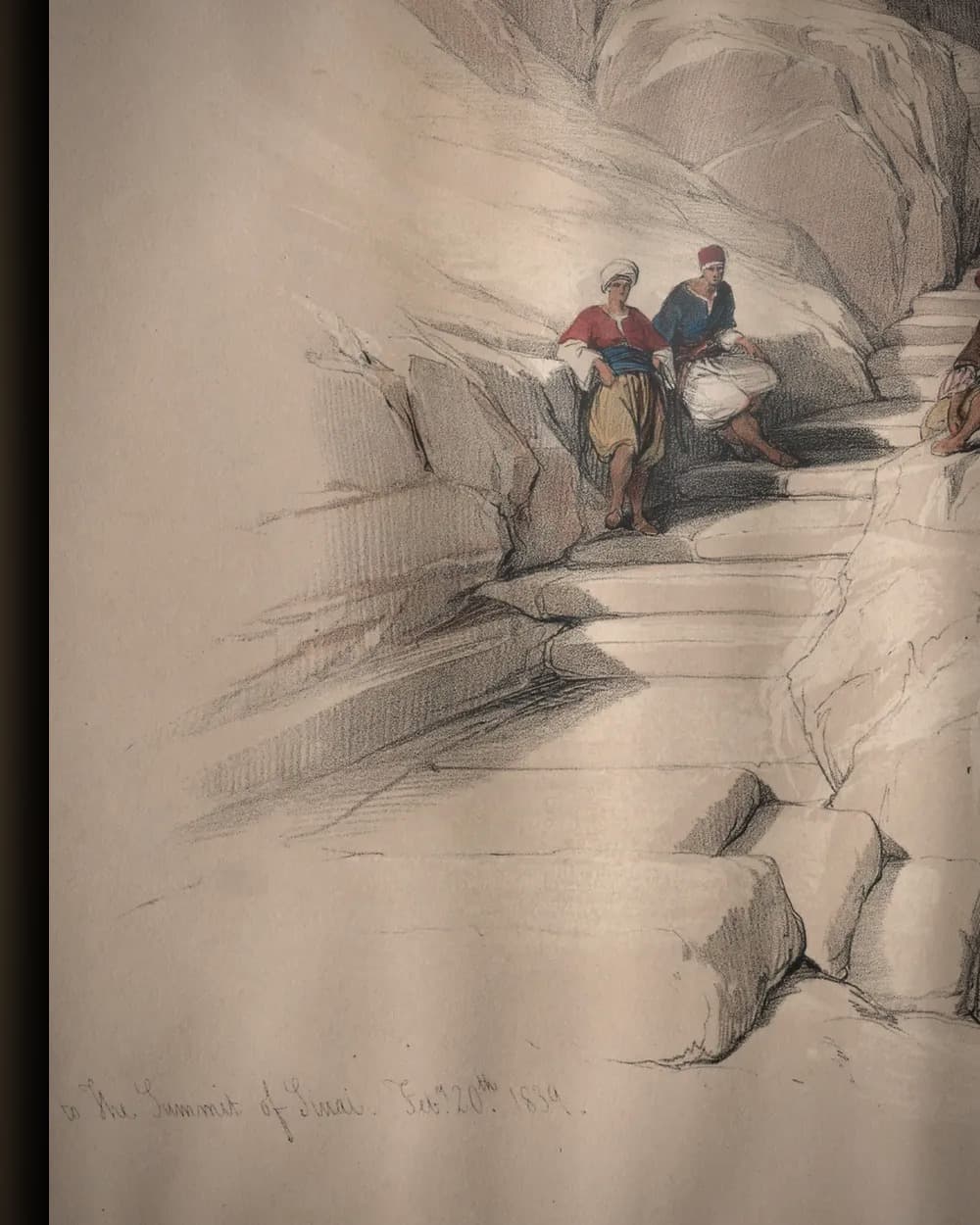 Materiaal en afwerking van Bergpad Sinaï in het wisselframe