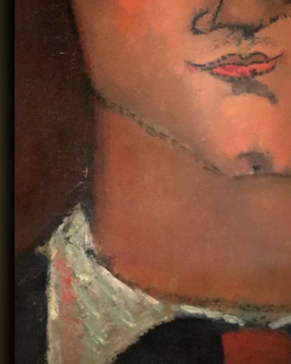 Materiaal en afwerking van Portret van de schilder Moïse Kisling in het wisselframe
