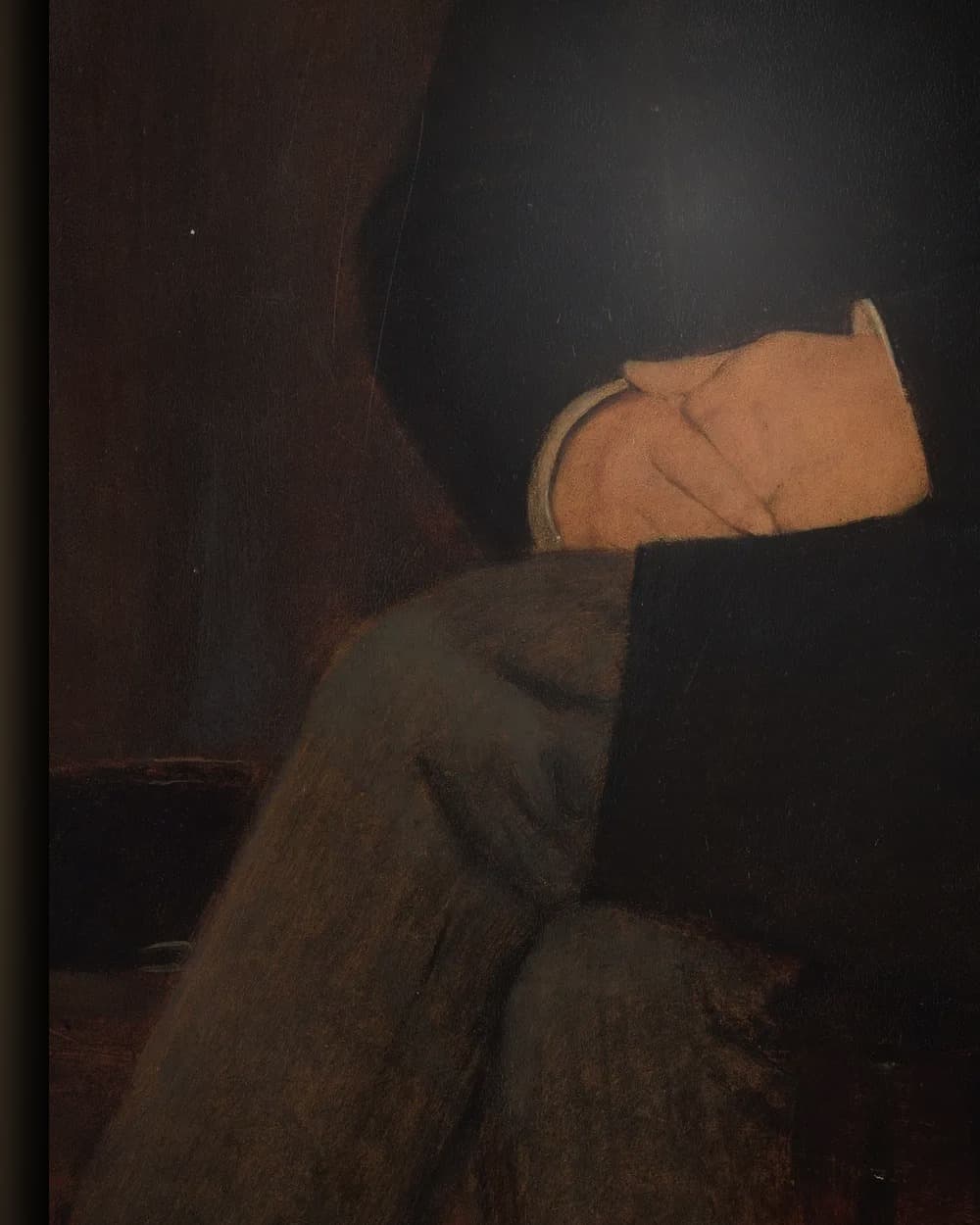 Materiaal en afwerking van Portret van Augustinus Gerardus Hubertus van Rijckevorsel (1828 - 's-Hertogenbosch - 1891) in het wisselframe