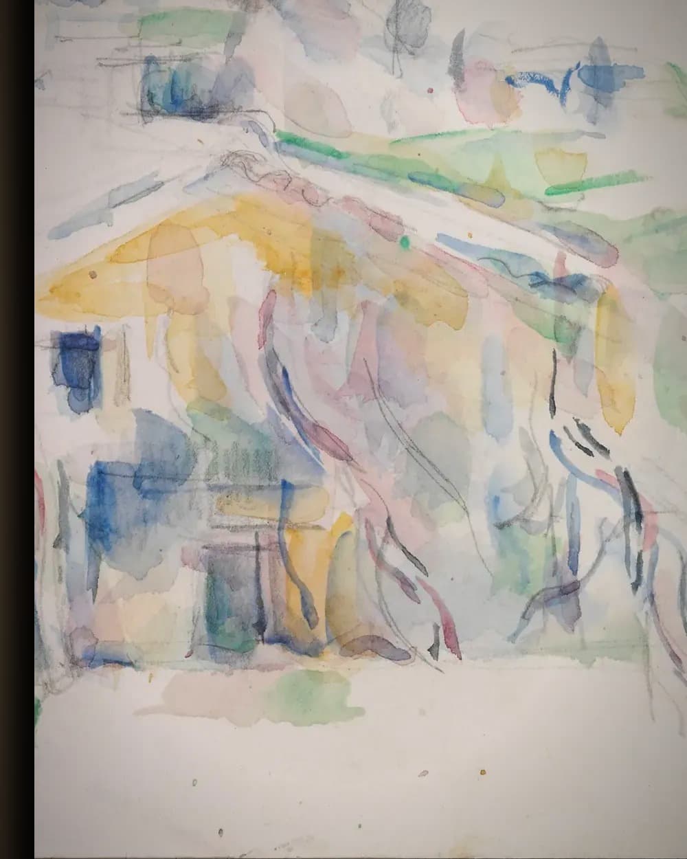 Materiaal en afwerking van Landschap in de Provence in het wisselframe