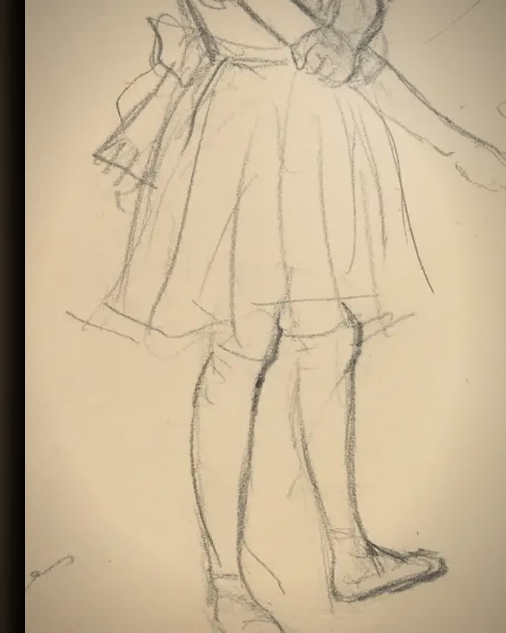 Materiaal en afwerking van Repeterende balletdanseressen in het wisselframe