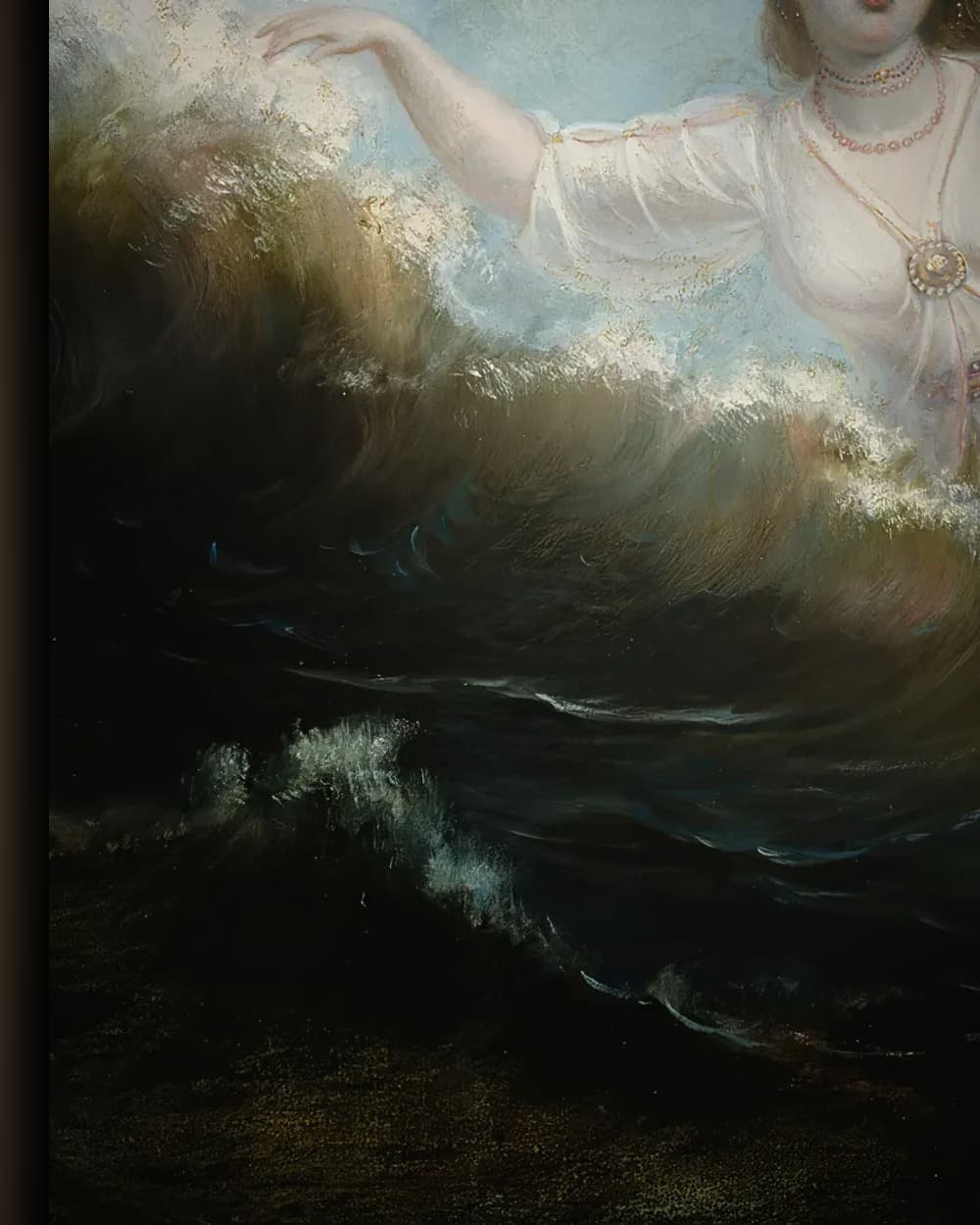 Materiaal en afwerking van Ilmatar (Kalevala, 1860) in het wisselframe