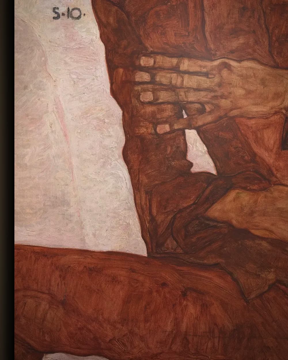 Materiaal en afwerking van Portret van Arthur Roessler in het wisselframe
