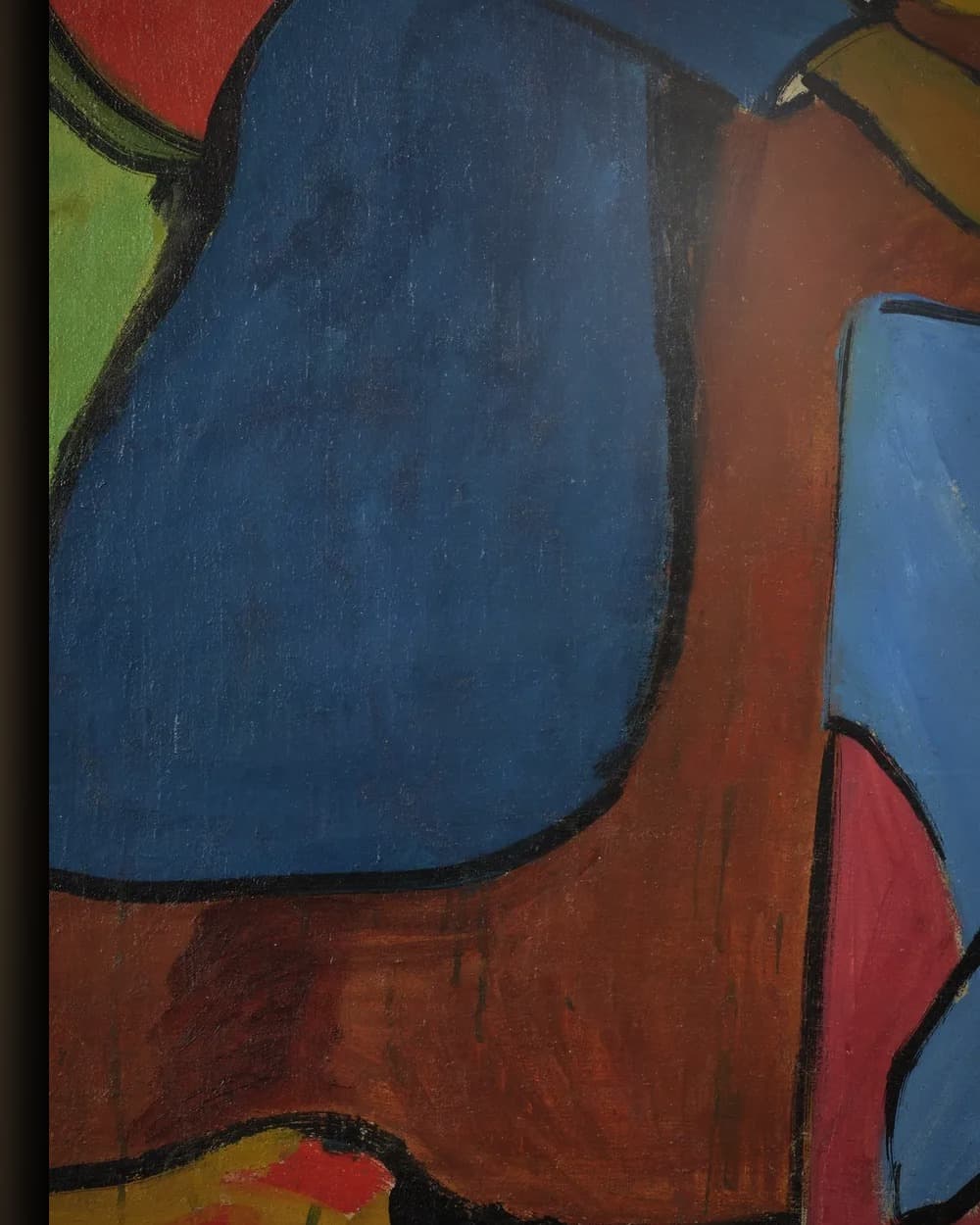 Materiaal en afwerking van Portret van een vrouw in het wisselframe