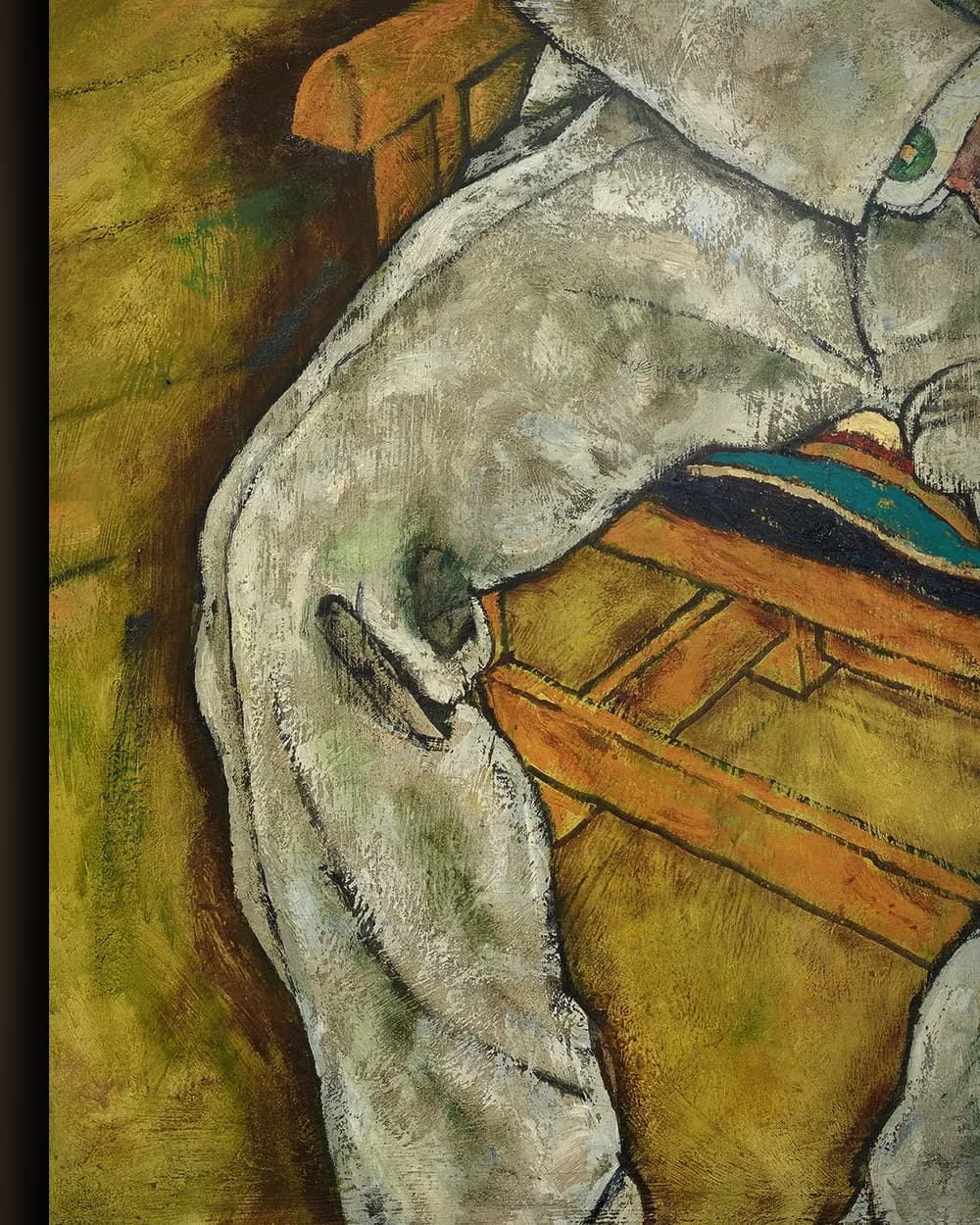 Materiaal en afwerking van Portret van Victor Ritter von Bauer in het wisselframe