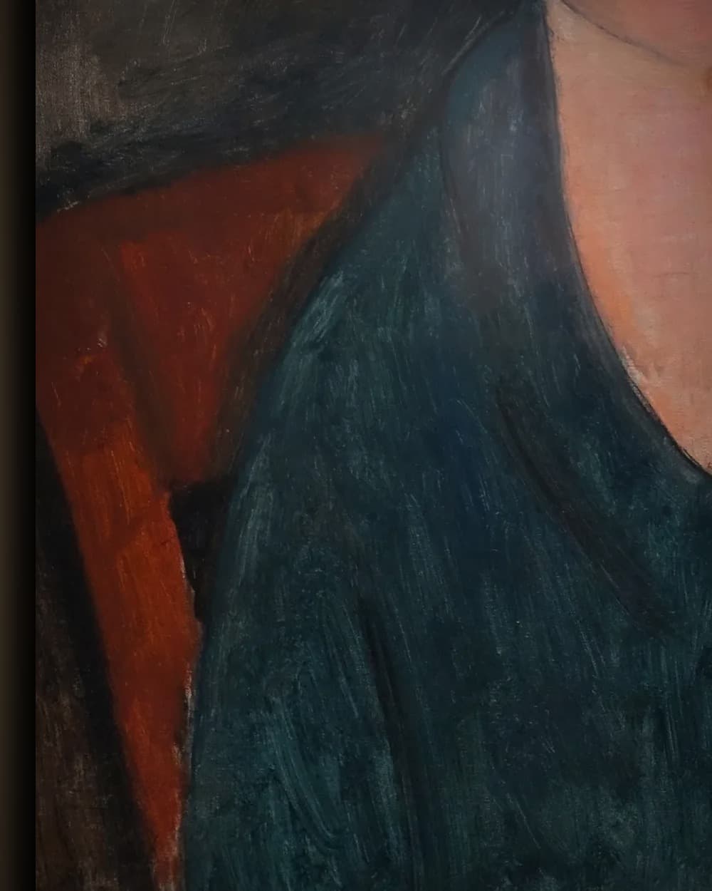 Materiaal en afwerking van Buste van een jong meisje, Mademoiselle Marthe in het wisselframe