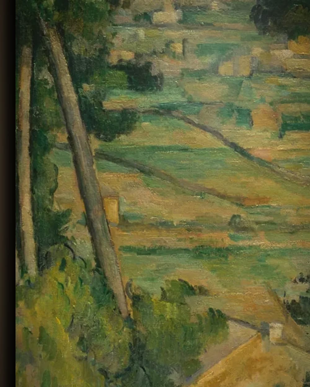 Materiaal en afwerking van De berg Sainte-Victoire en het viaduct van de Arc-vallei in het wisselframe