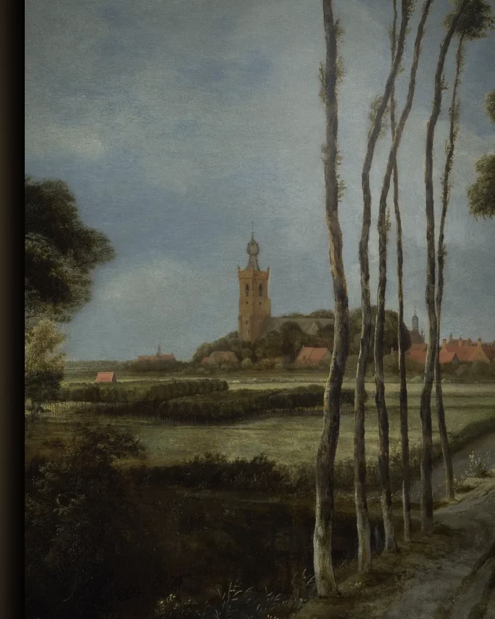 Materiaal en afwerking van Het laantje van Middelharnis in het wisselframe