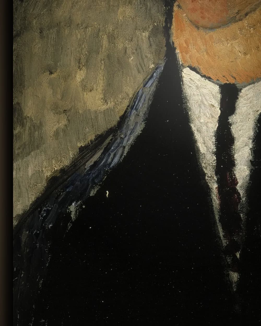 Materiaal en afwerking van Portret van de kunstenaar Léopold Survage in het wisselframe