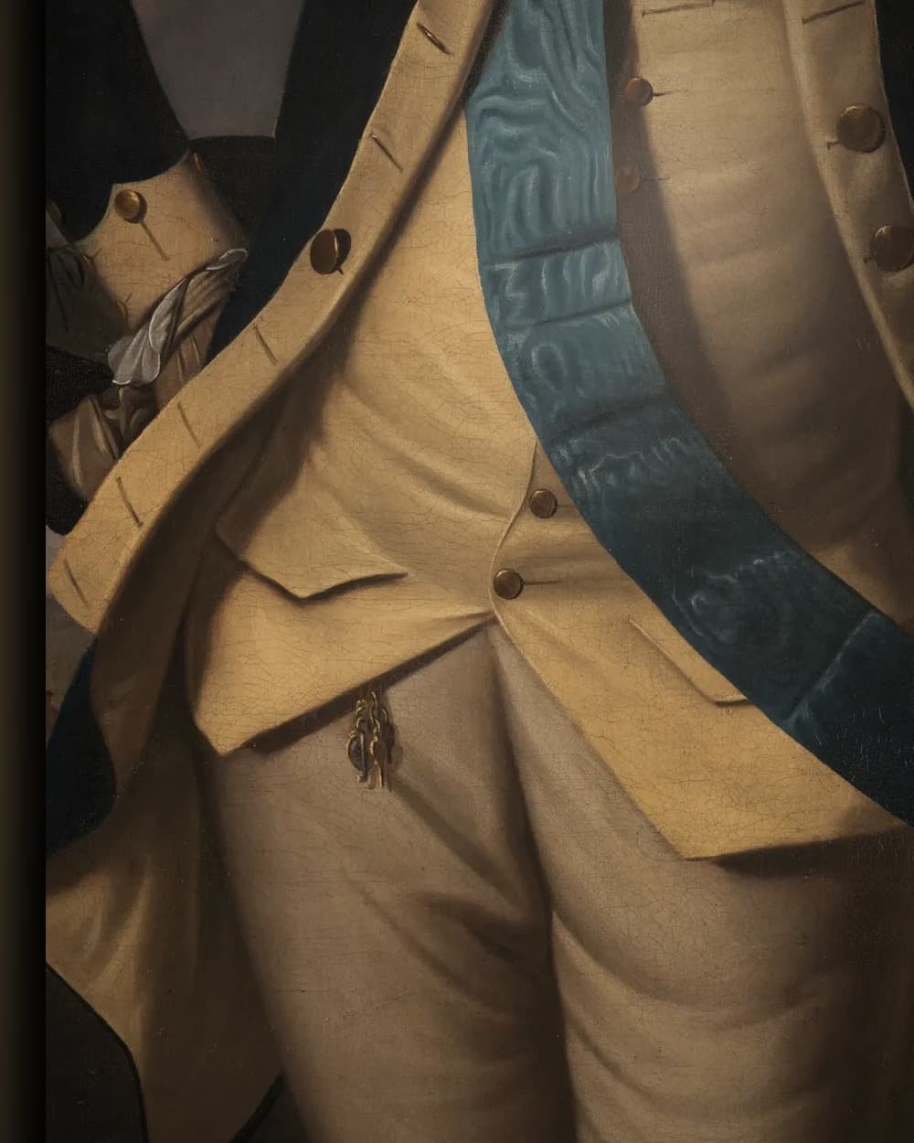 Materiaal en afwerking van George Washington bij Princeton in het wisselframe