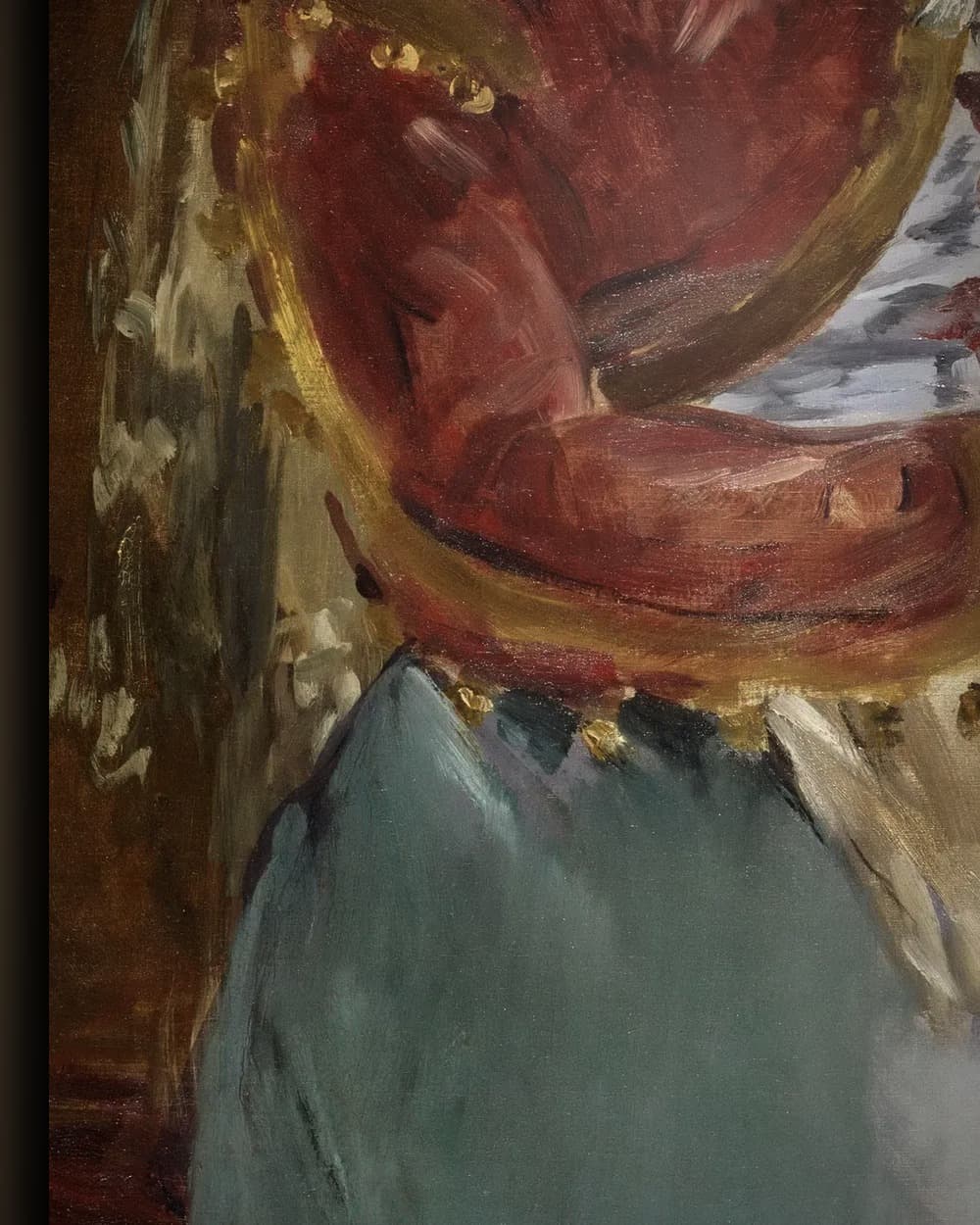 Materiaal en afwerking van Émilie Ambre als Carmen in het wisselframe