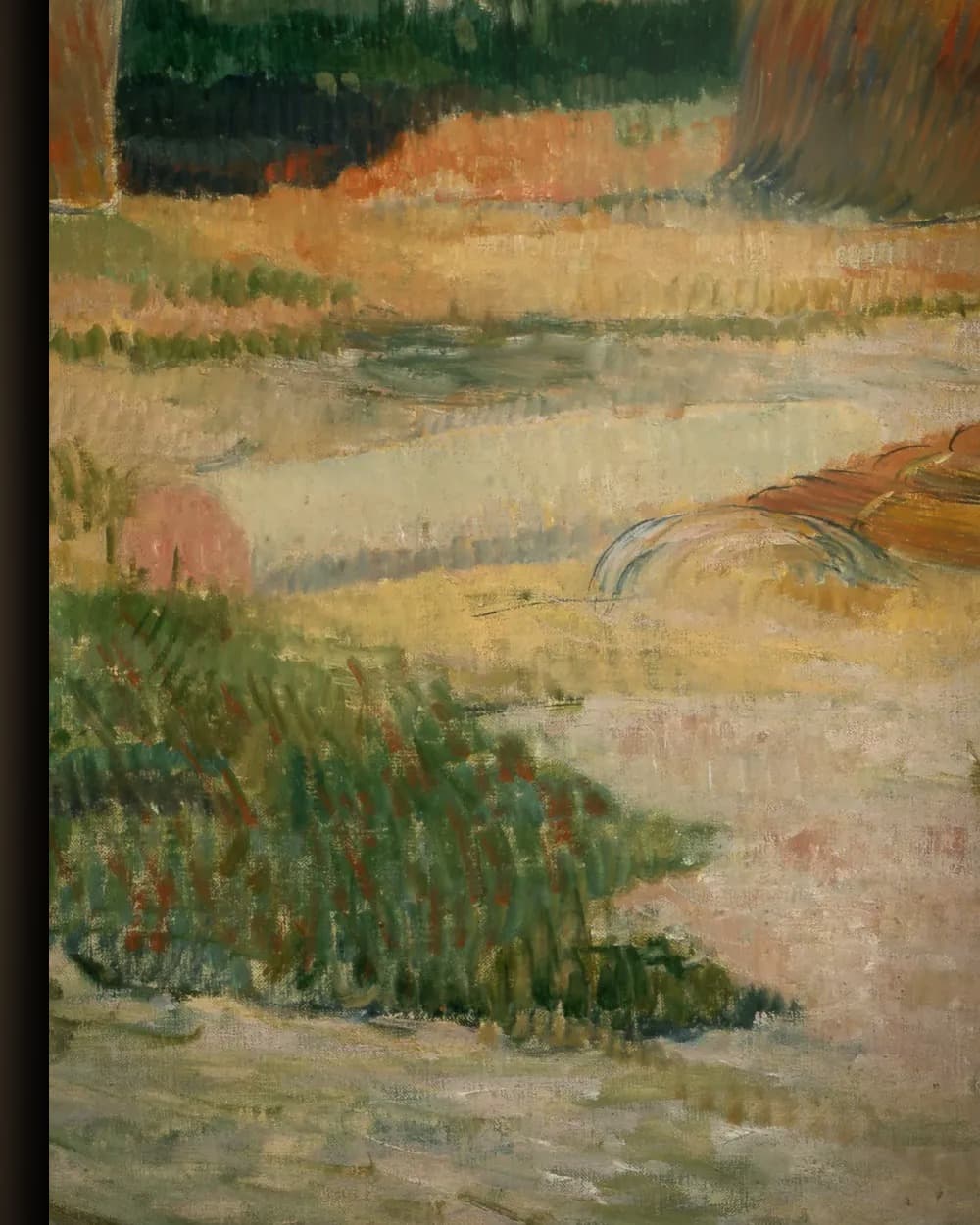 Materiaal en afwerking van Hooibergen in de Provence in het wisselframe
